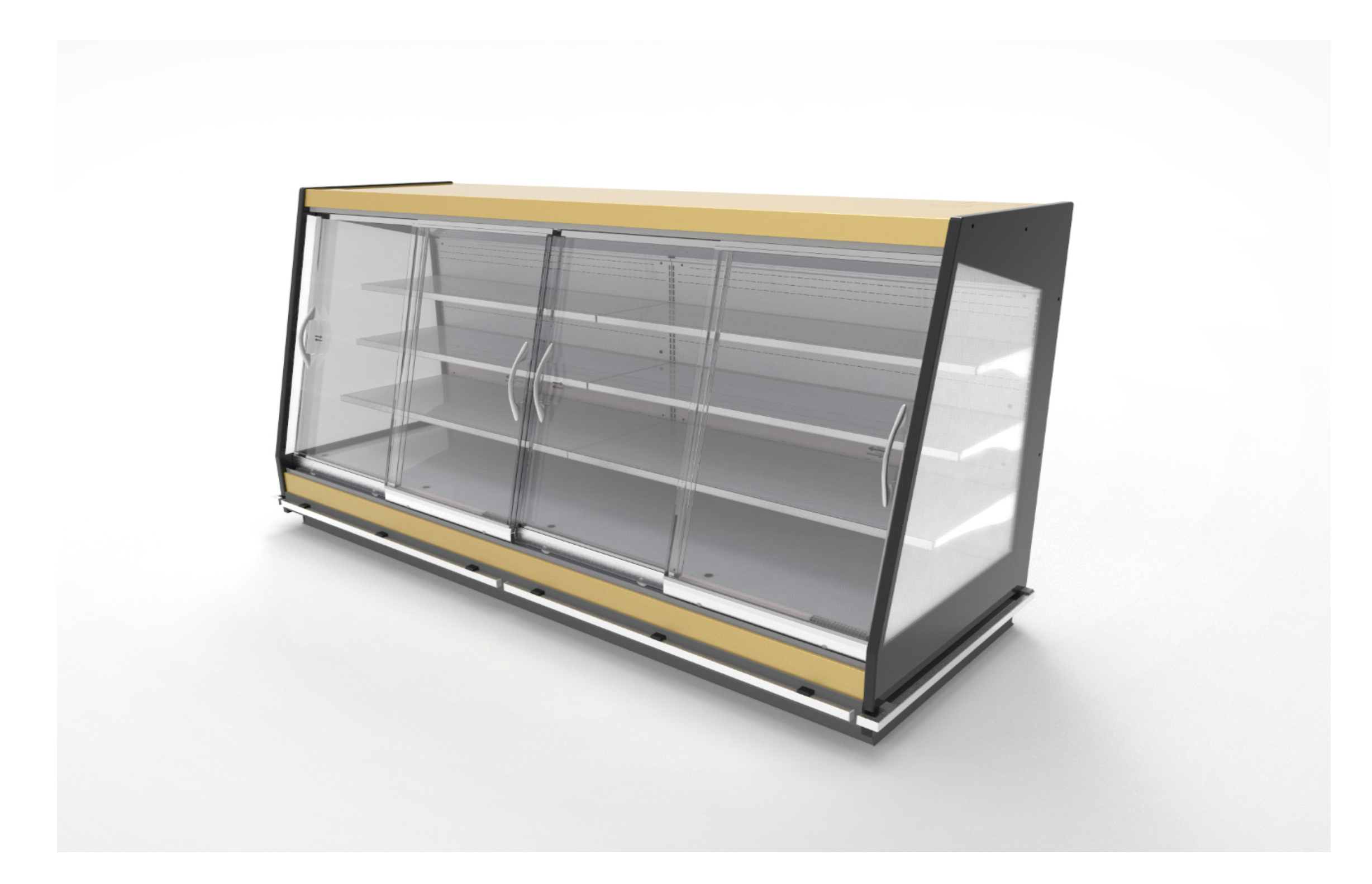 OSAKA 3 PVLX, ovellinen SV 3- tai 4-taso kylmähyllykkö H150 ja H165