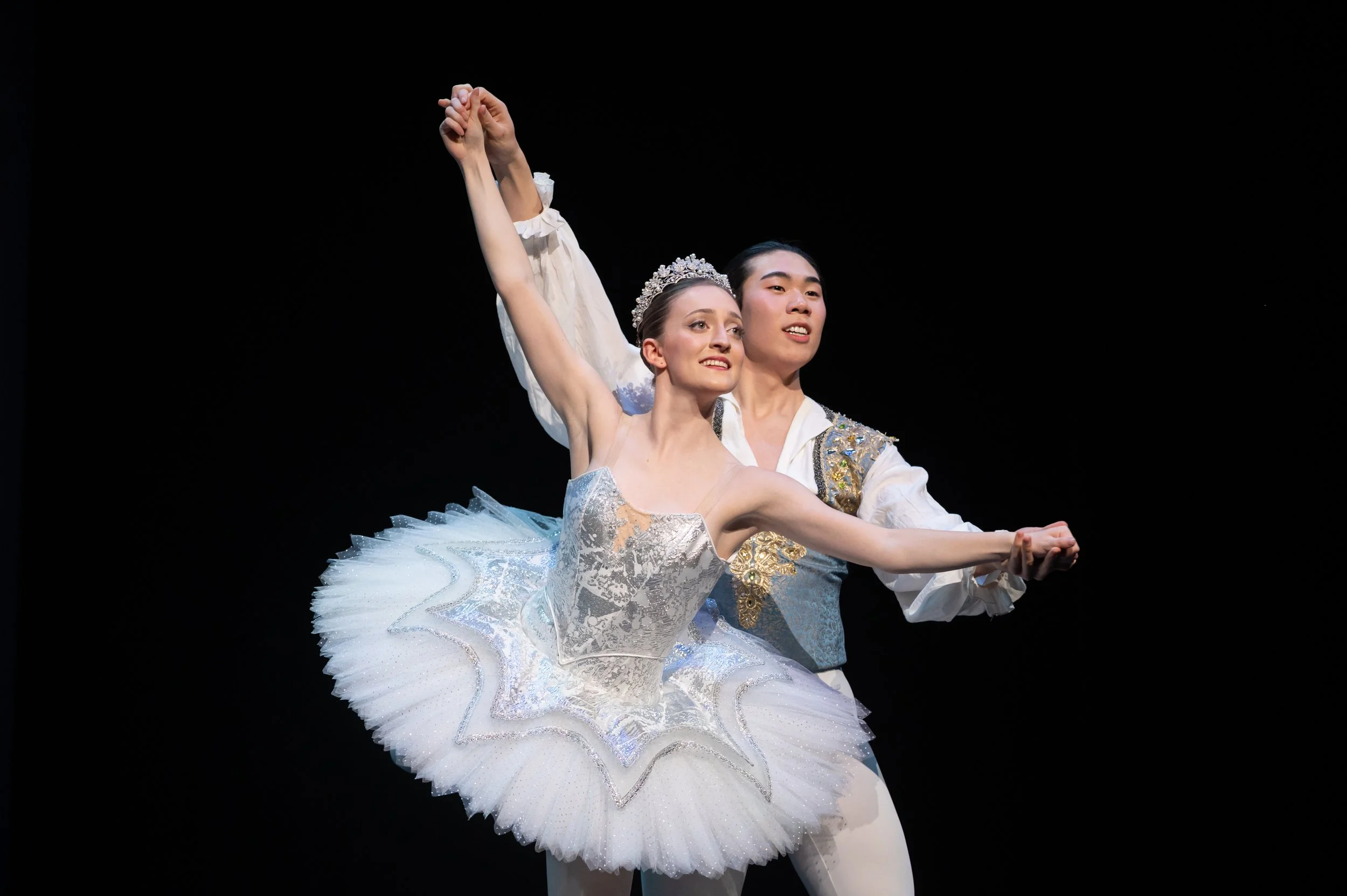 Ava McKay and Carlin Khu as the Snow Queen and Snow King (2025)