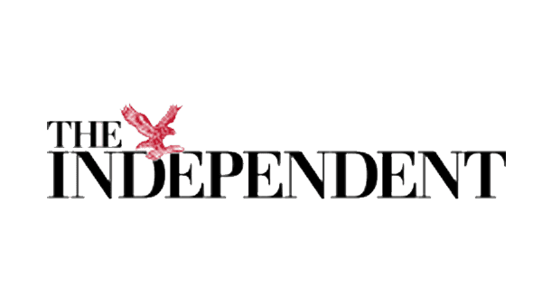 The logo of The Independent, featuring black text with a red eagle above the letter I.