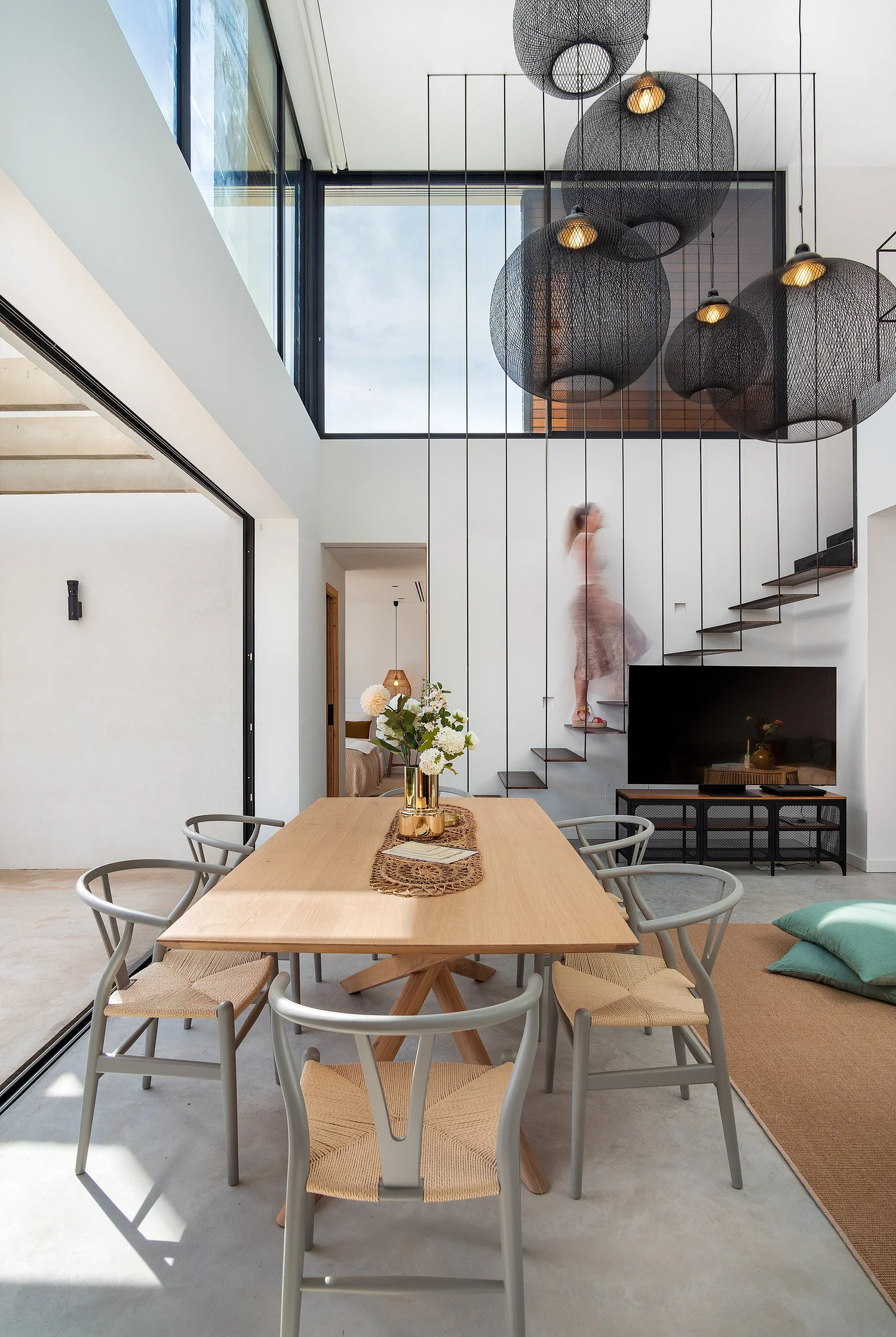 Dining room and staircase photographed by Vladimir Vladimirov