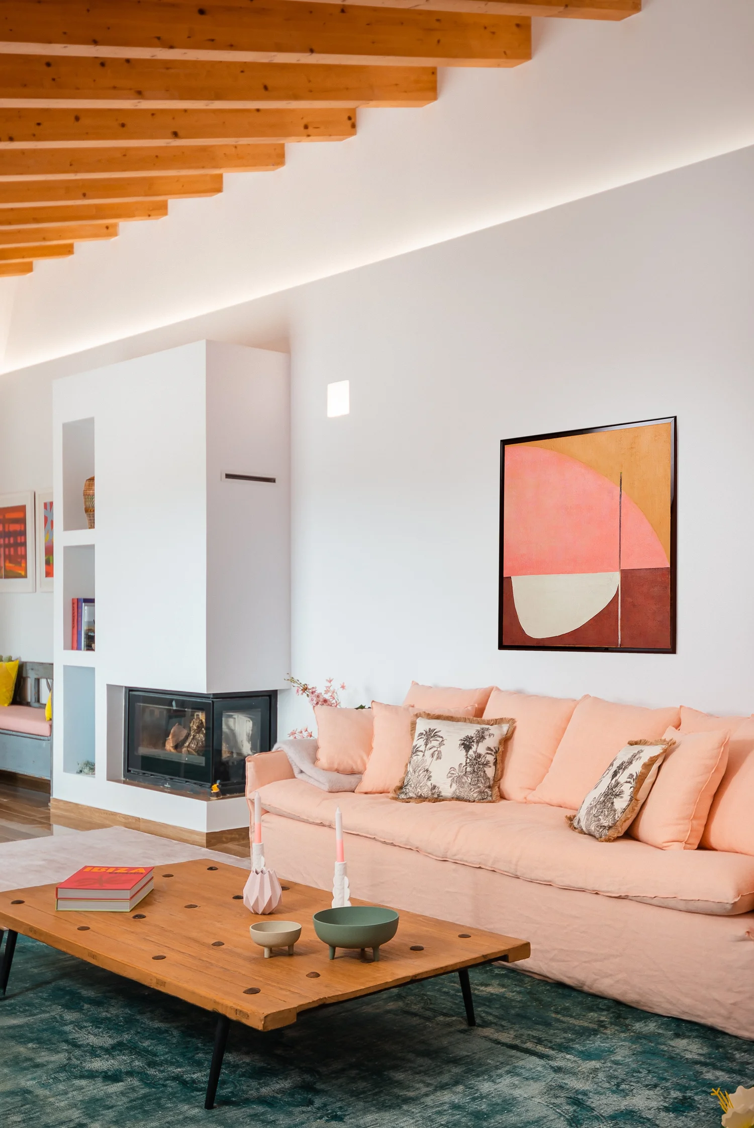 Colourful country-house living room photographed by Vladimir Vladimirov