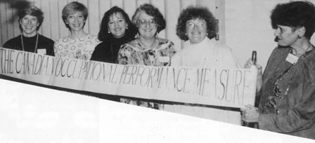 Developers of the COPM from the left: Nancy Pollock, Mary Ann McColl, Helene Polatajko, Sue Baptiste, Mary Law. Missing-Anne Carswell.