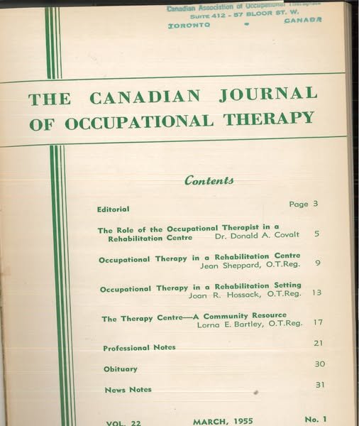 What were OTs reading about in 1955? 