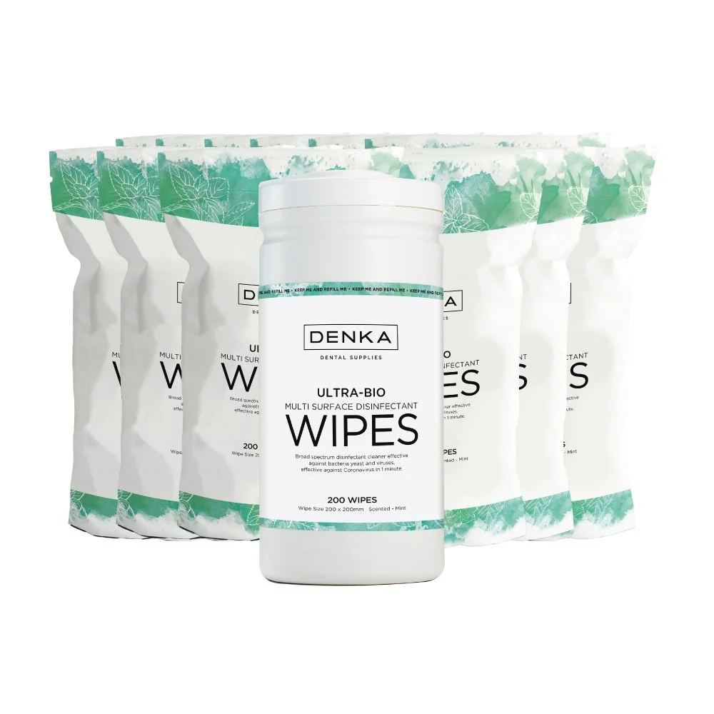 UltraBio Wipe Kit - Mint 12 refills + 1 Empty Tub