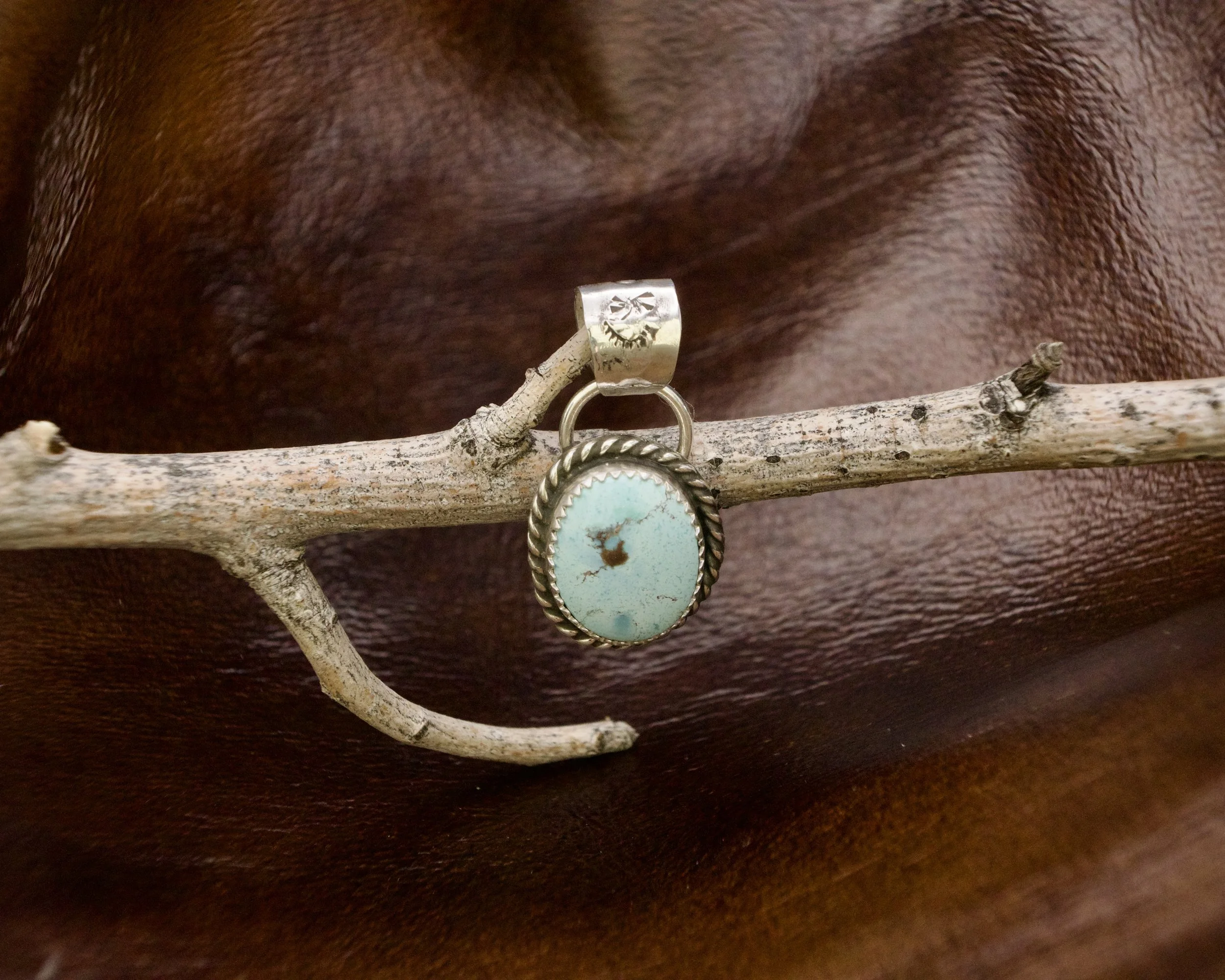Golden Hills turquoise pendant