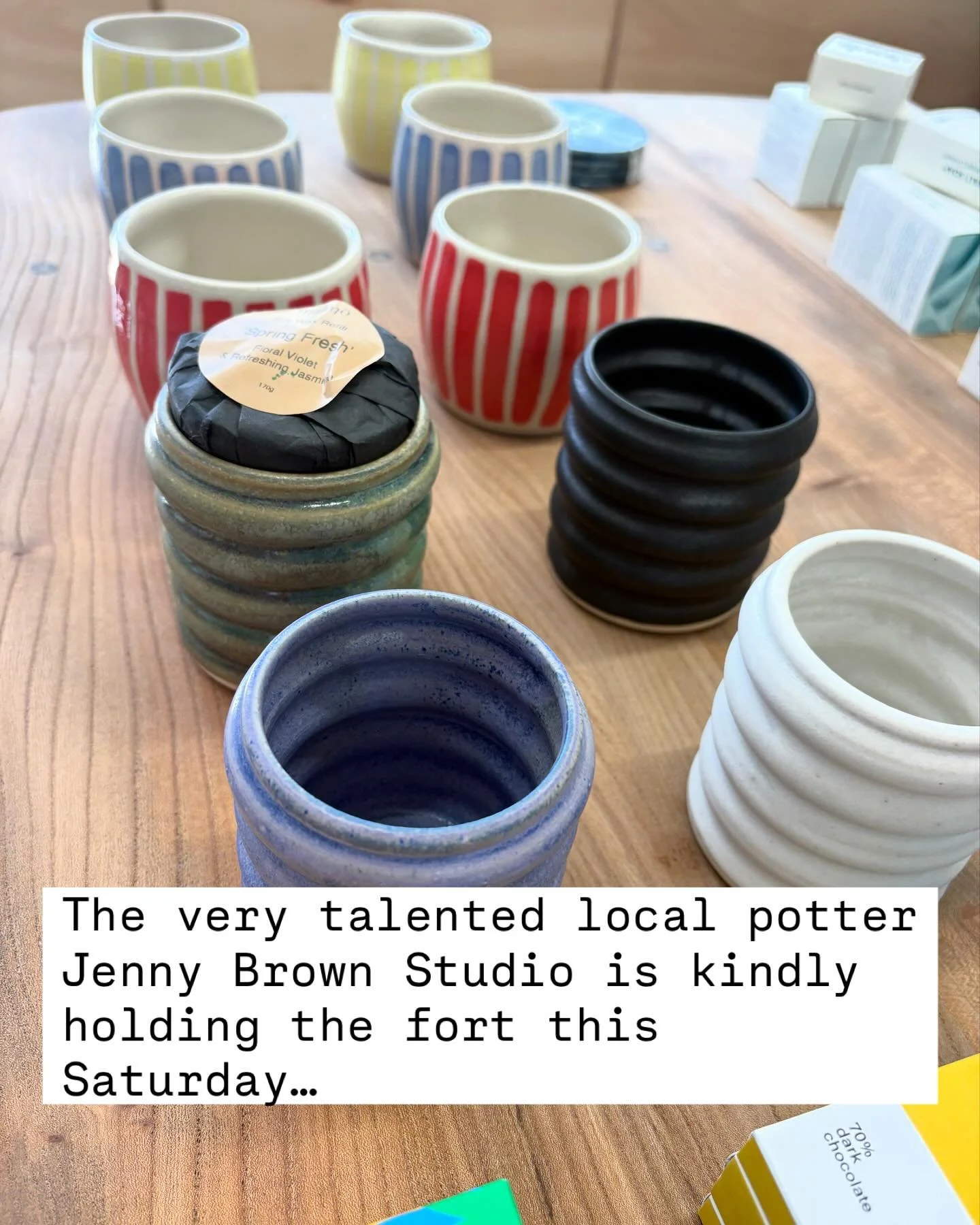 @jennybrownstudio in the shop this Saturday 2nd August. Open 11-4.