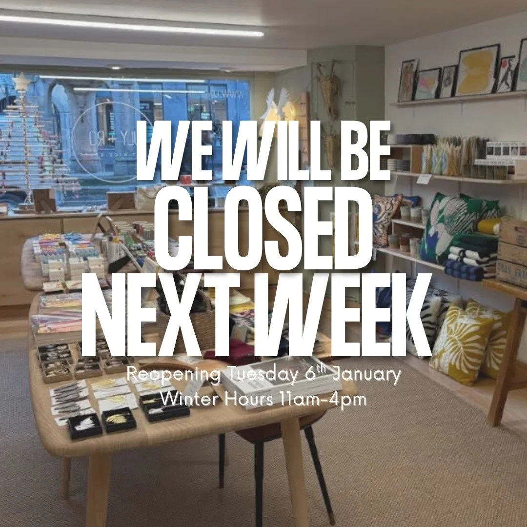 Hey everybody! The shop will be closed next week for some much needed family time. Reopening Tuesday 6th January with new opening hours of 11am-4pm (just for January &amp; February).