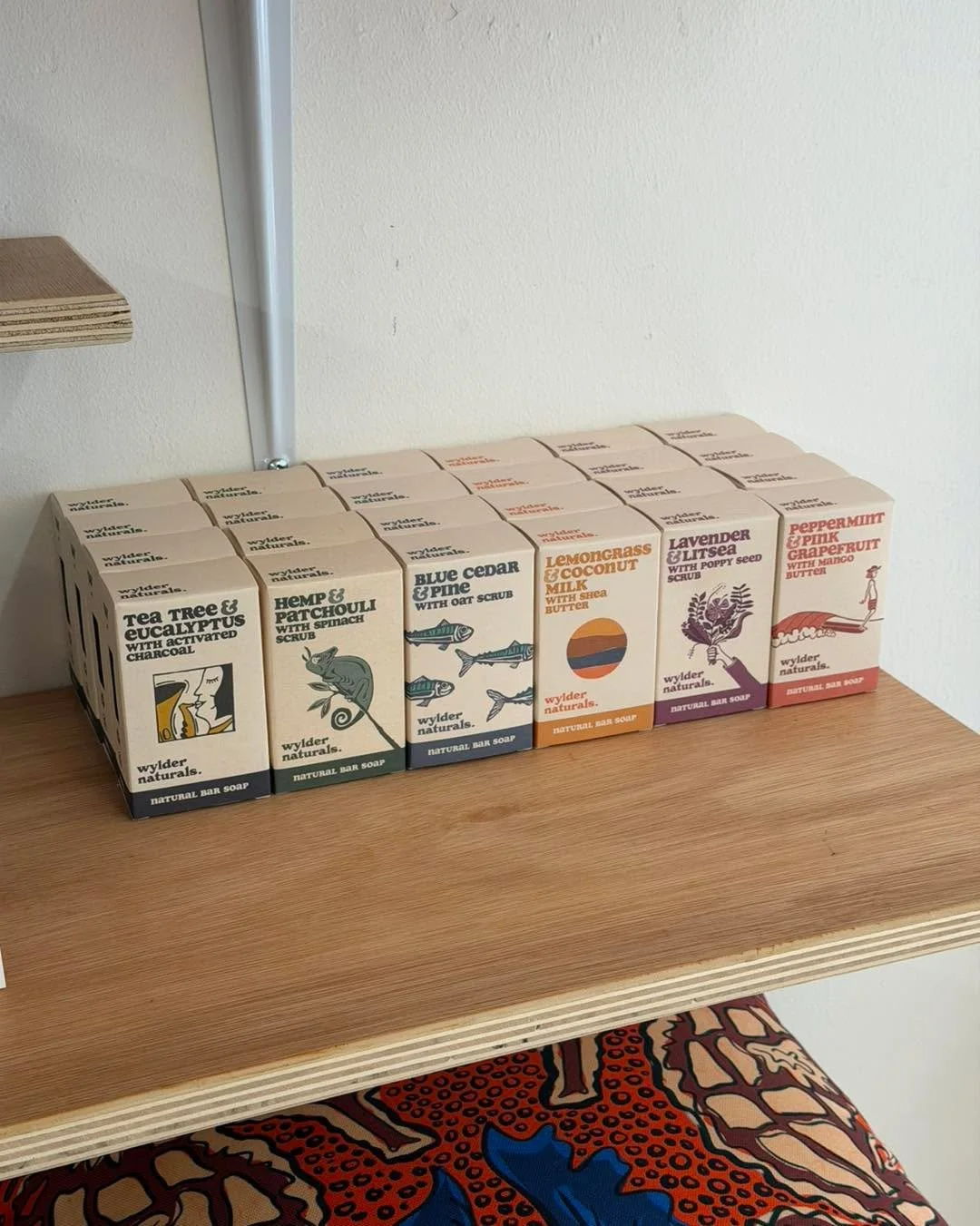 New to ULY&amp;RO!

These Wylder Naturals soap bars are as good for your skin as they are for the planet. Handcrafted using a rich blend of natural butters, nourishing oils, gentle exfoliants, clays and essential oils.

In-store now - we have 6 soaps