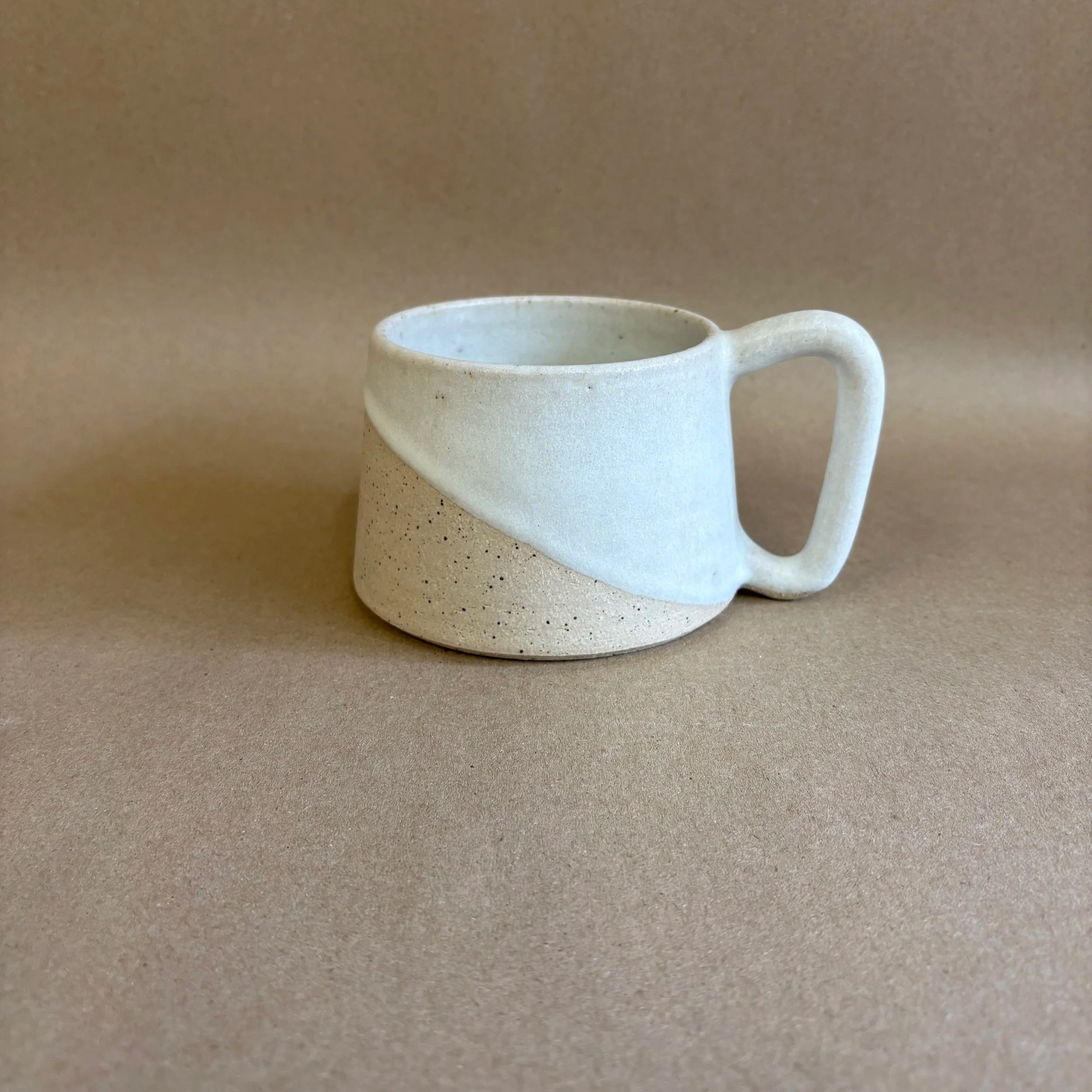 Angled Mug Made in Forres - White