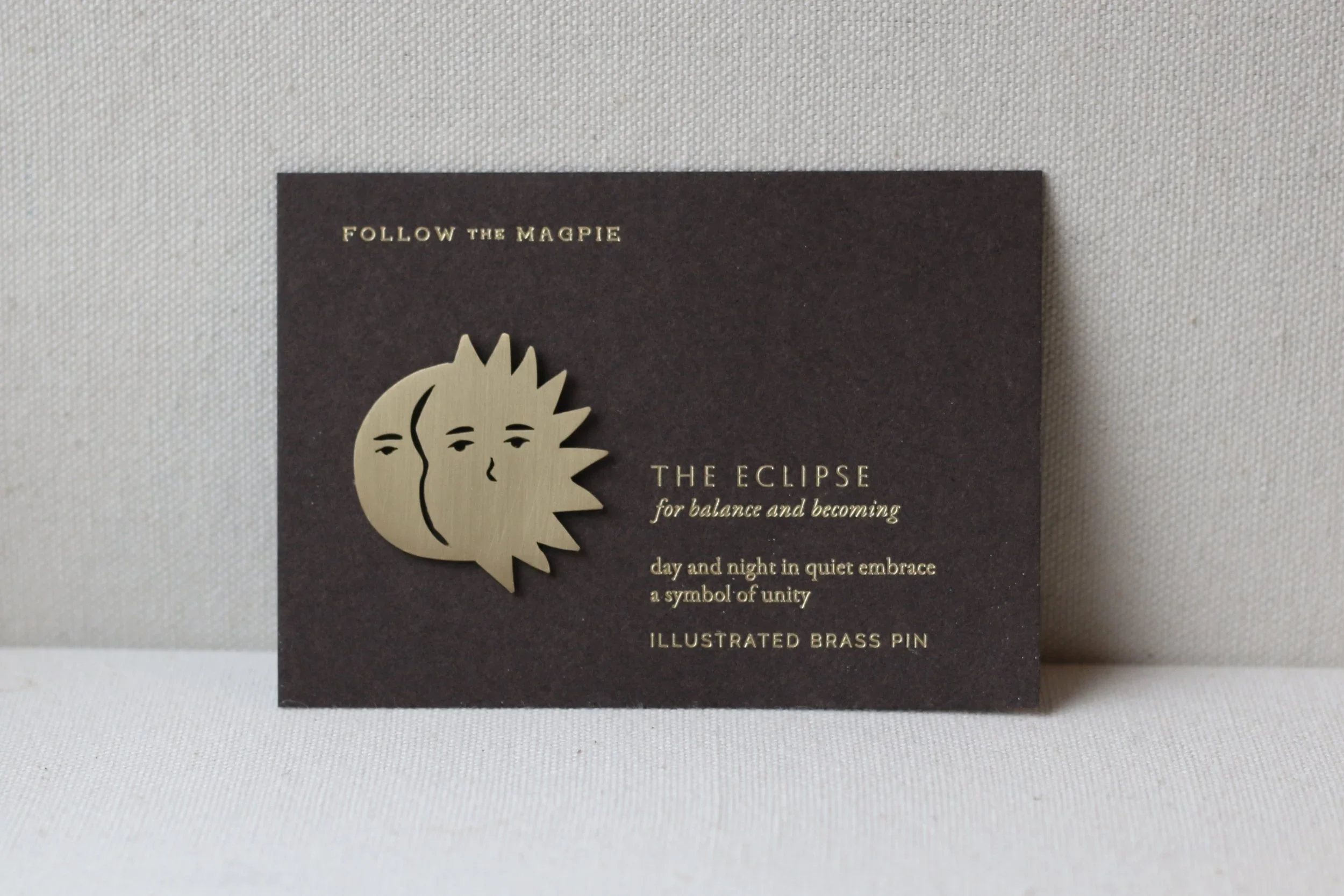 The Eclipse - Brass Pin