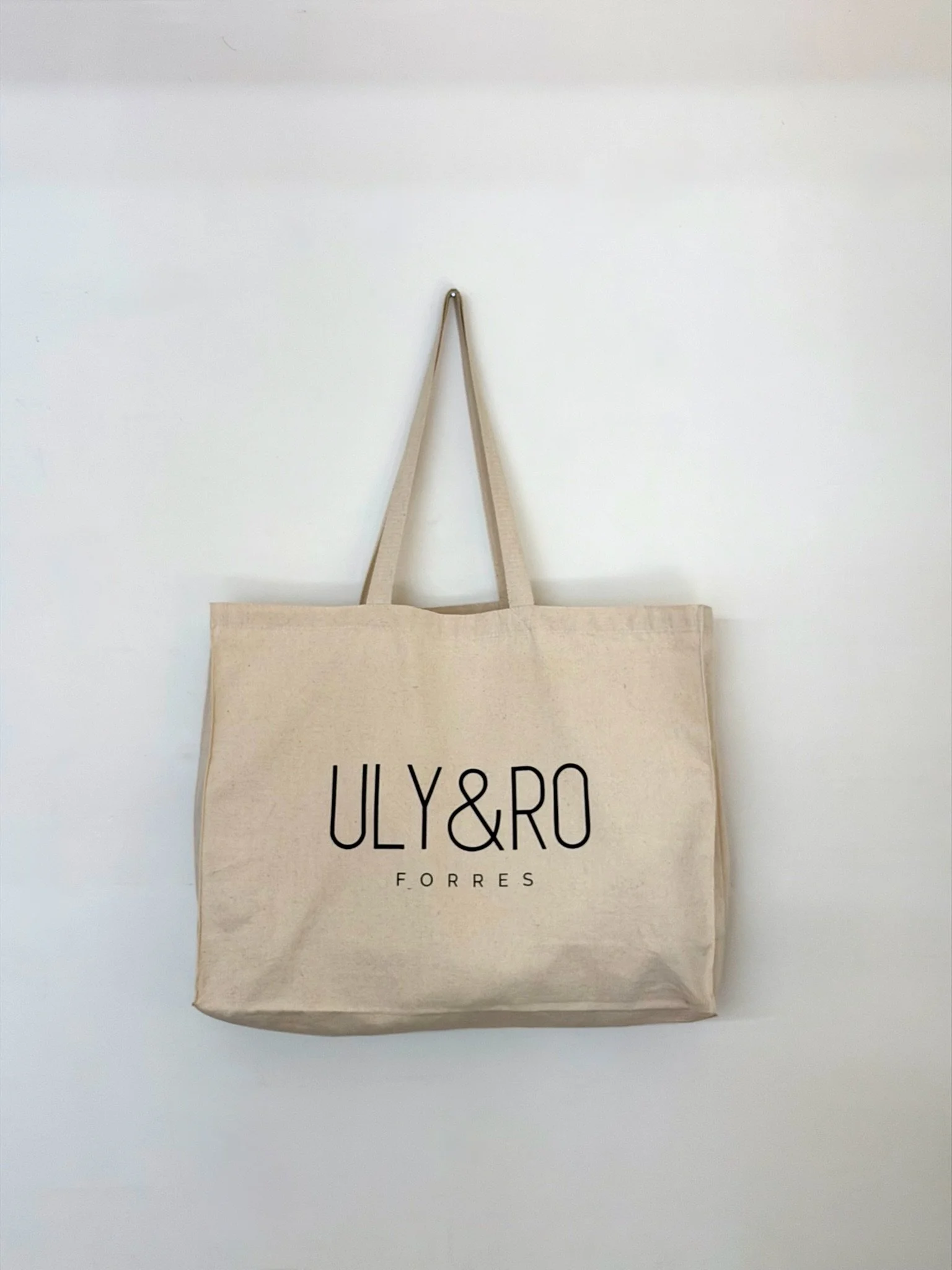 ULY&RO LARGE CANVAS TOTE BAG