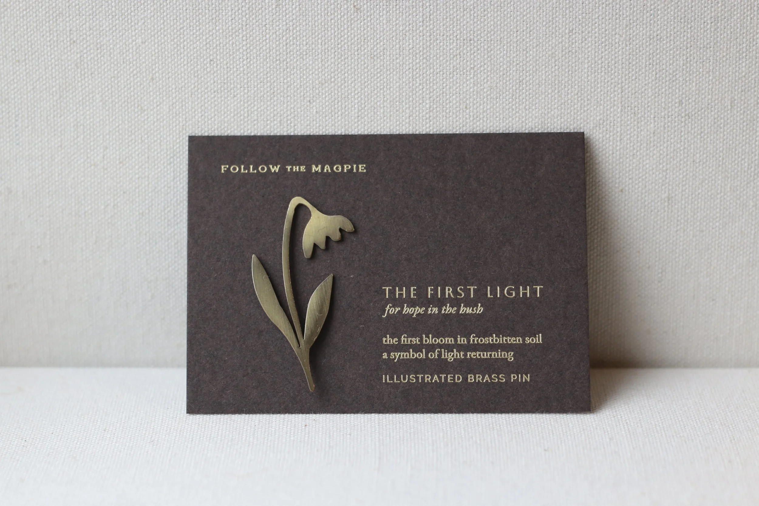 The First Light - Brass Pin