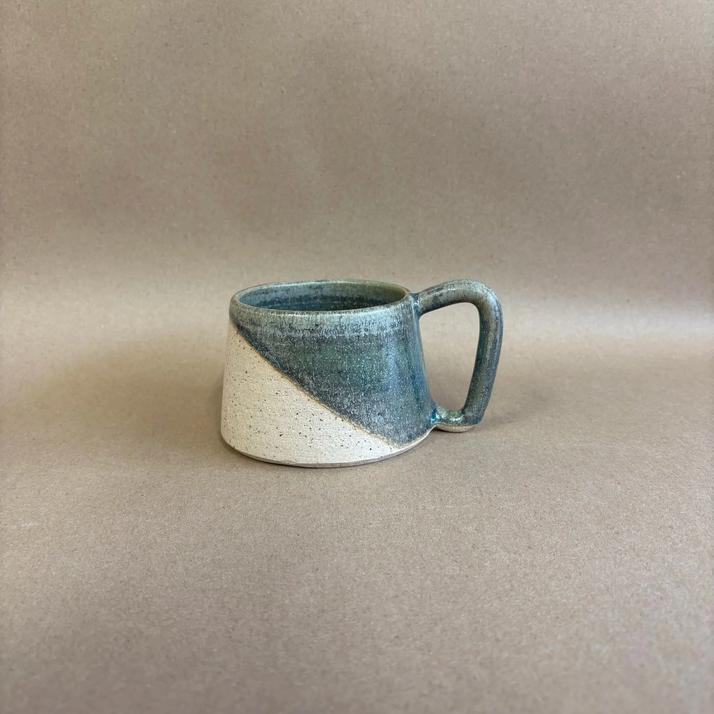 Angled Mug Made in Forres - Green