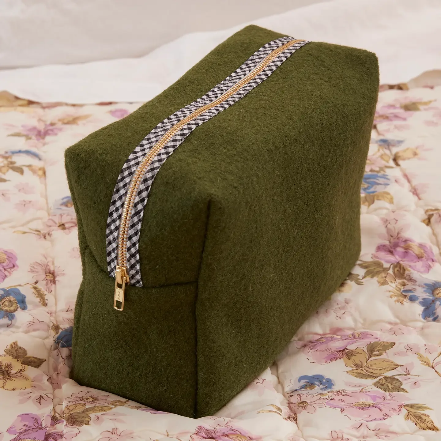 Olive Green Big Wash Bag