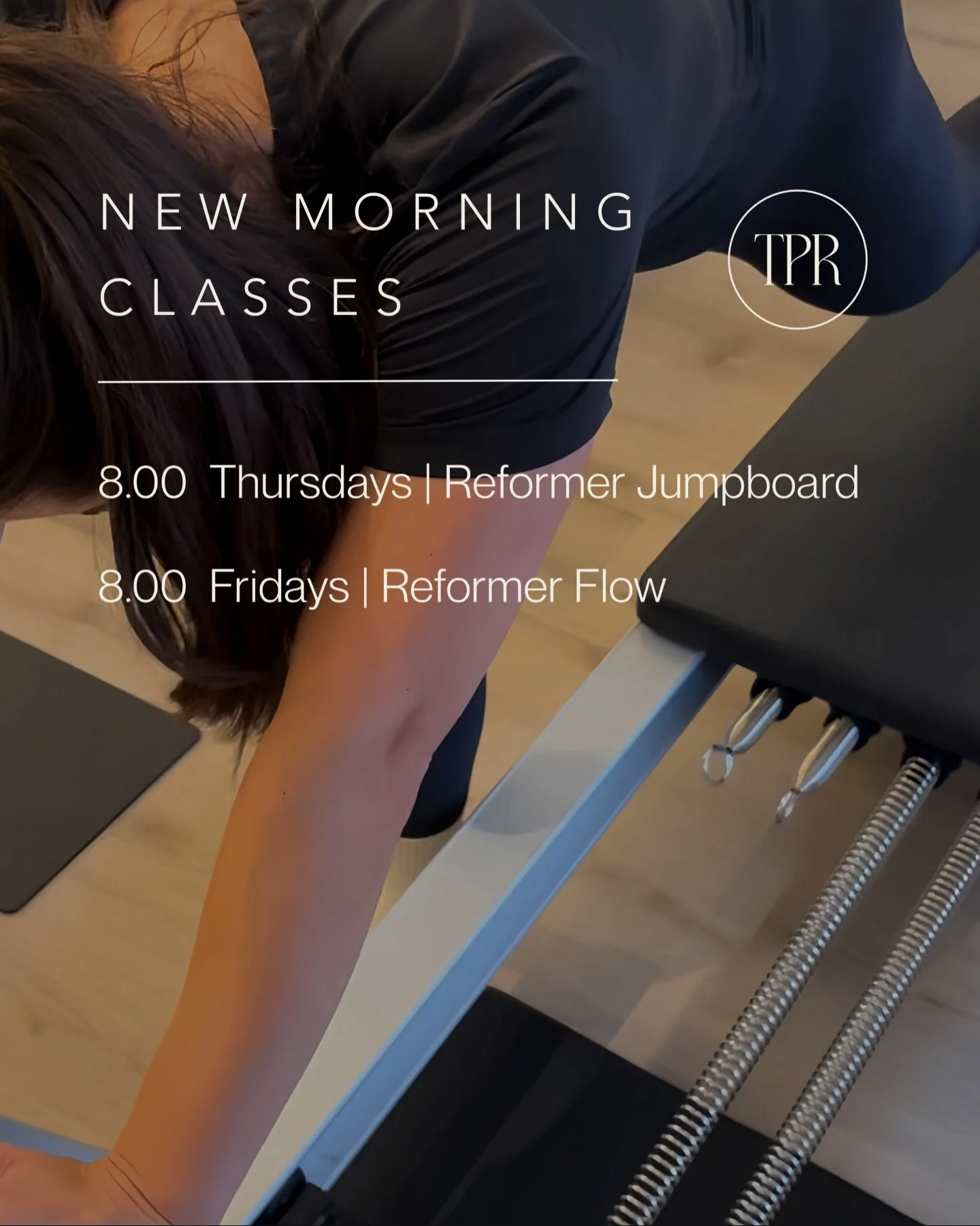 New classes added from Week 4, making it easier for you to get your training in before the day starts ✨

&bull; Thursdays 8.00 | Reformer Jumpboard

&bull; Fridays 8.00 | Reformer Flow

Book in via the Momence app or from our website.