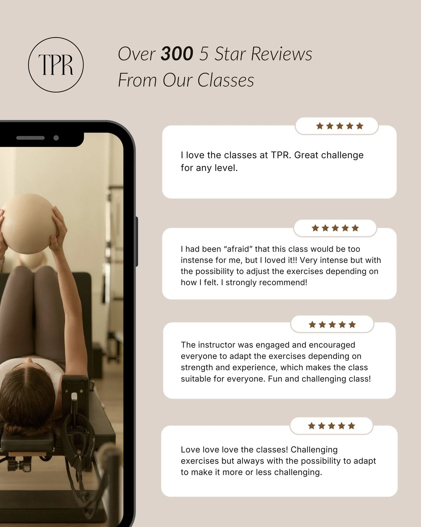 300+ five-star reviews in only 8 months 
⭐ ⭐ ⭐ ⭐ ⭐ 

THANK YOU for your wonderful feedback TPR community! 🤍