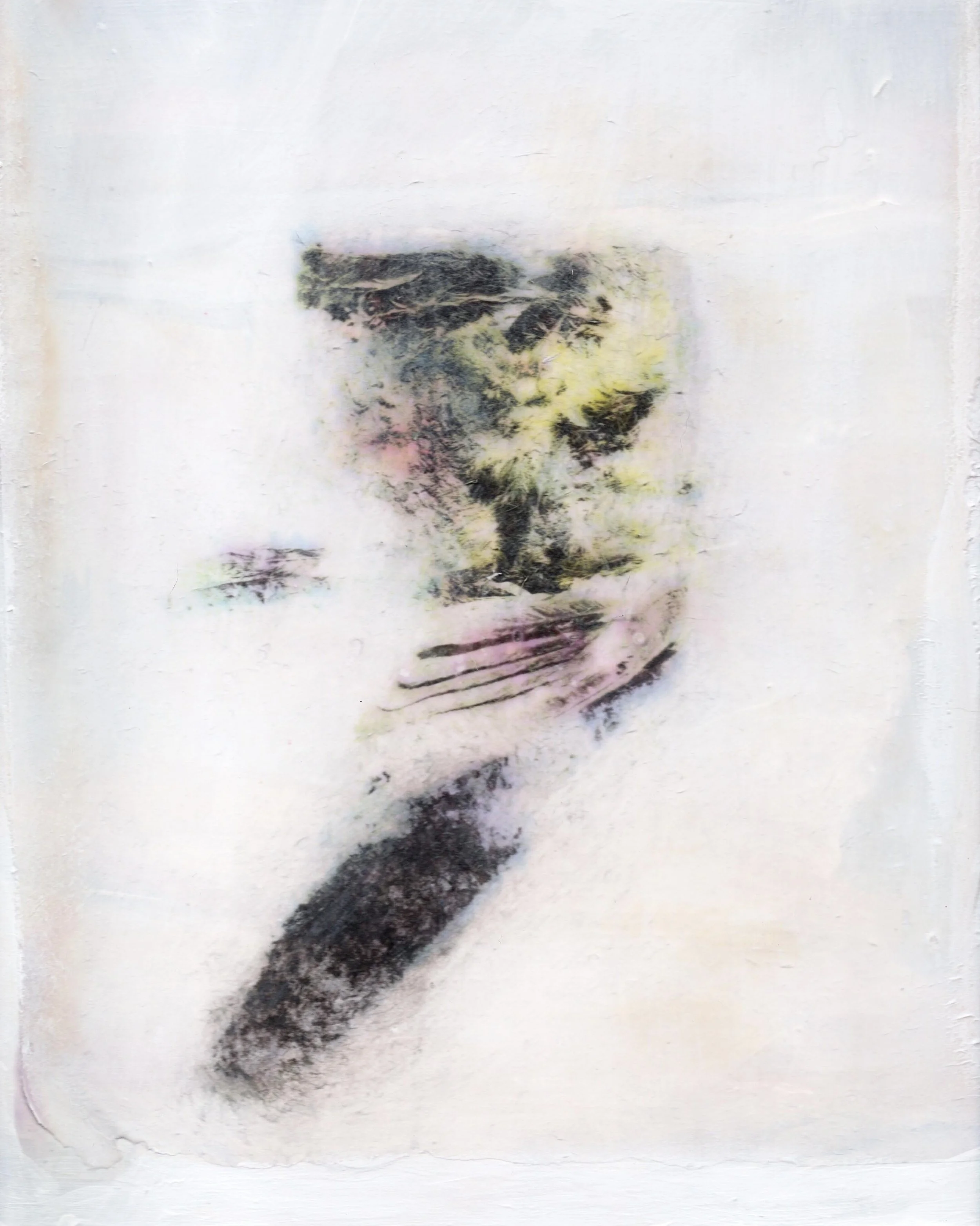 2024. Photo transfer onto masonite board, with acrylic and clear gesso. 10 x 12 inches.