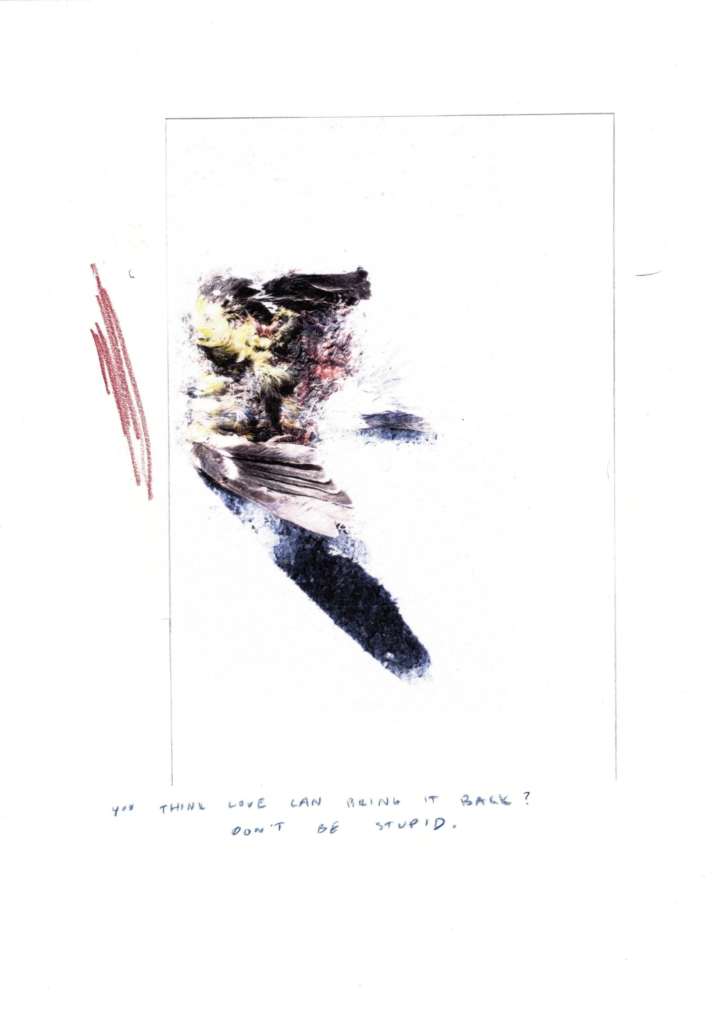 2024. Inkjet print, paper, colored pencil. 8.5 x 10.75 inches.