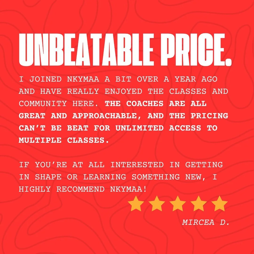 Get the most out of your money. Check out our classes- and heck, take one for free. 🔥💰
__

#deblassbjj #cincygram #cincinnatifitness #cincysmallbusiness #nkysmallbusiness #martialartsschool