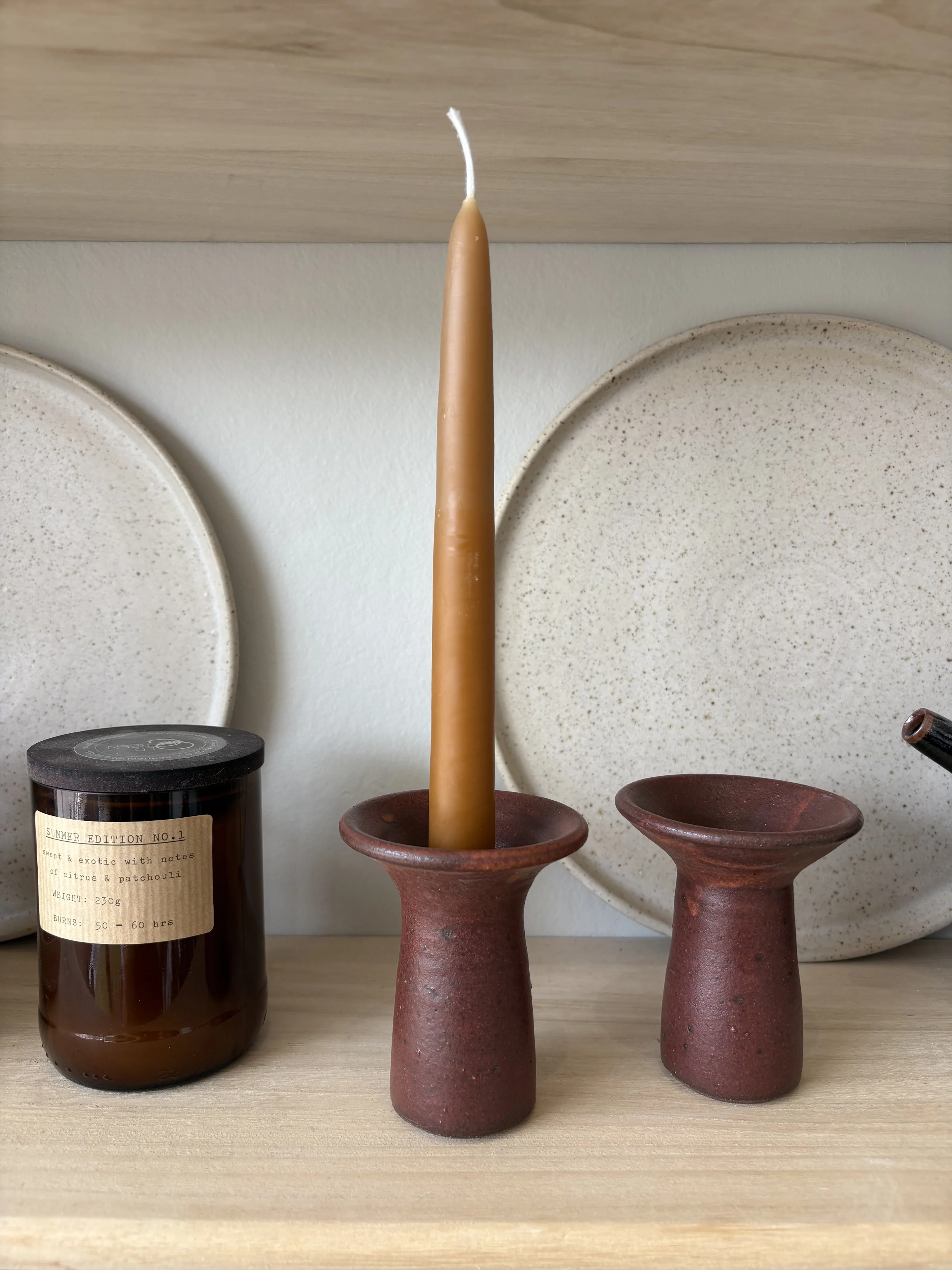 Red Candle Holder