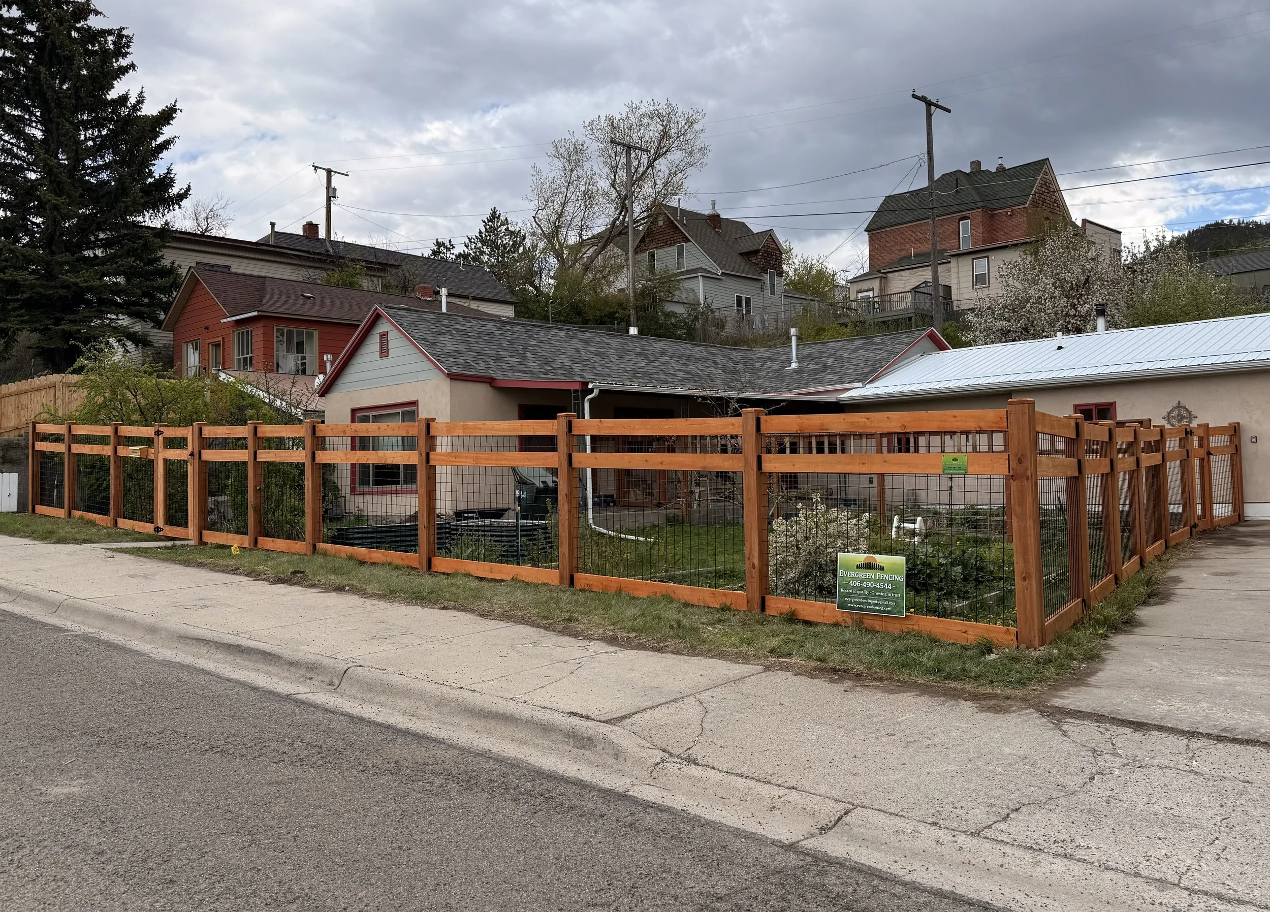 Beautiful estate fence