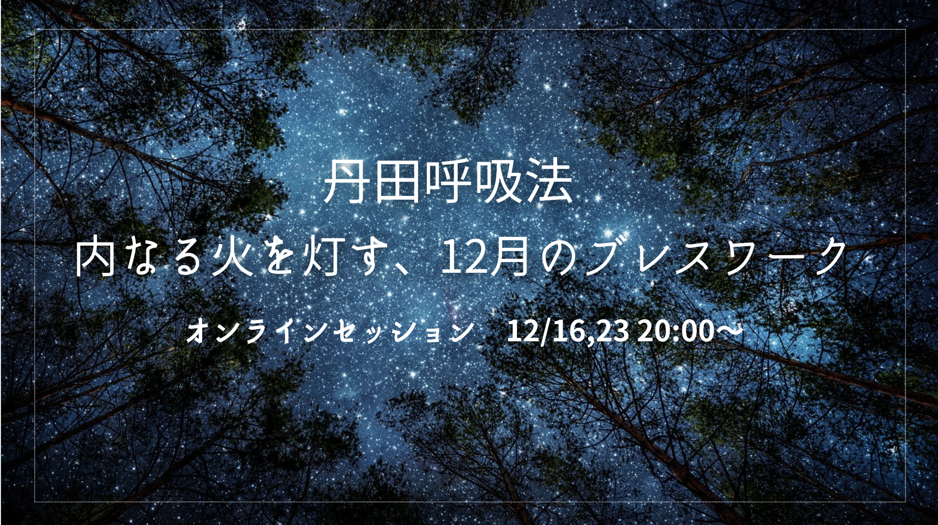 １２月のセッション