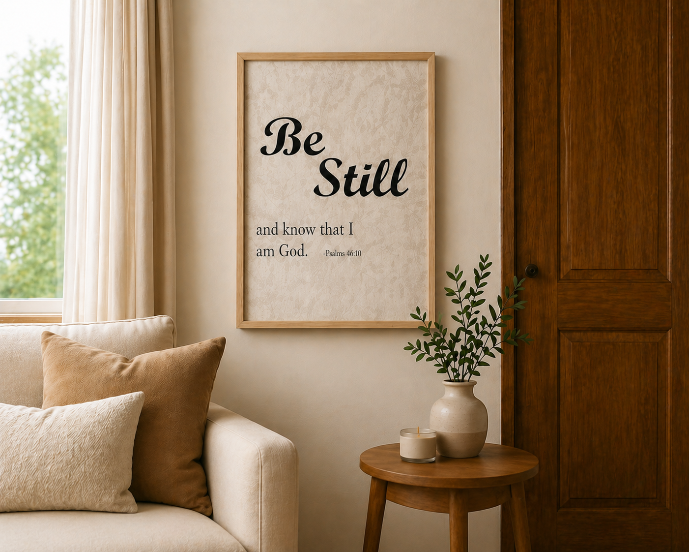 Be Still - Framed Scripture Wall Art