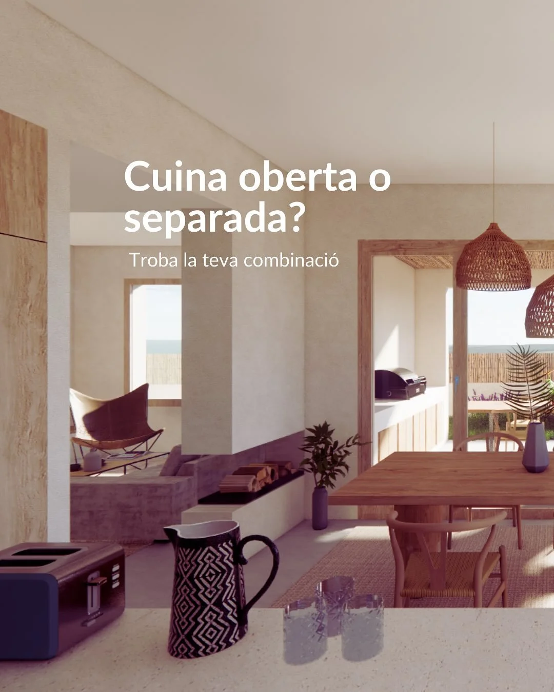 Quan parlem de la cuina, sovint sembla que nom&eacute;s hi hagi dues opcions: oberta o tancada. Per&ograve; la realitat &eacute;s que hi ha un munt de camins intermedis.
👉 Una cuina pot estar oberta al menjador per&ograve; no a l&rsquo;estar.
👉 Es 