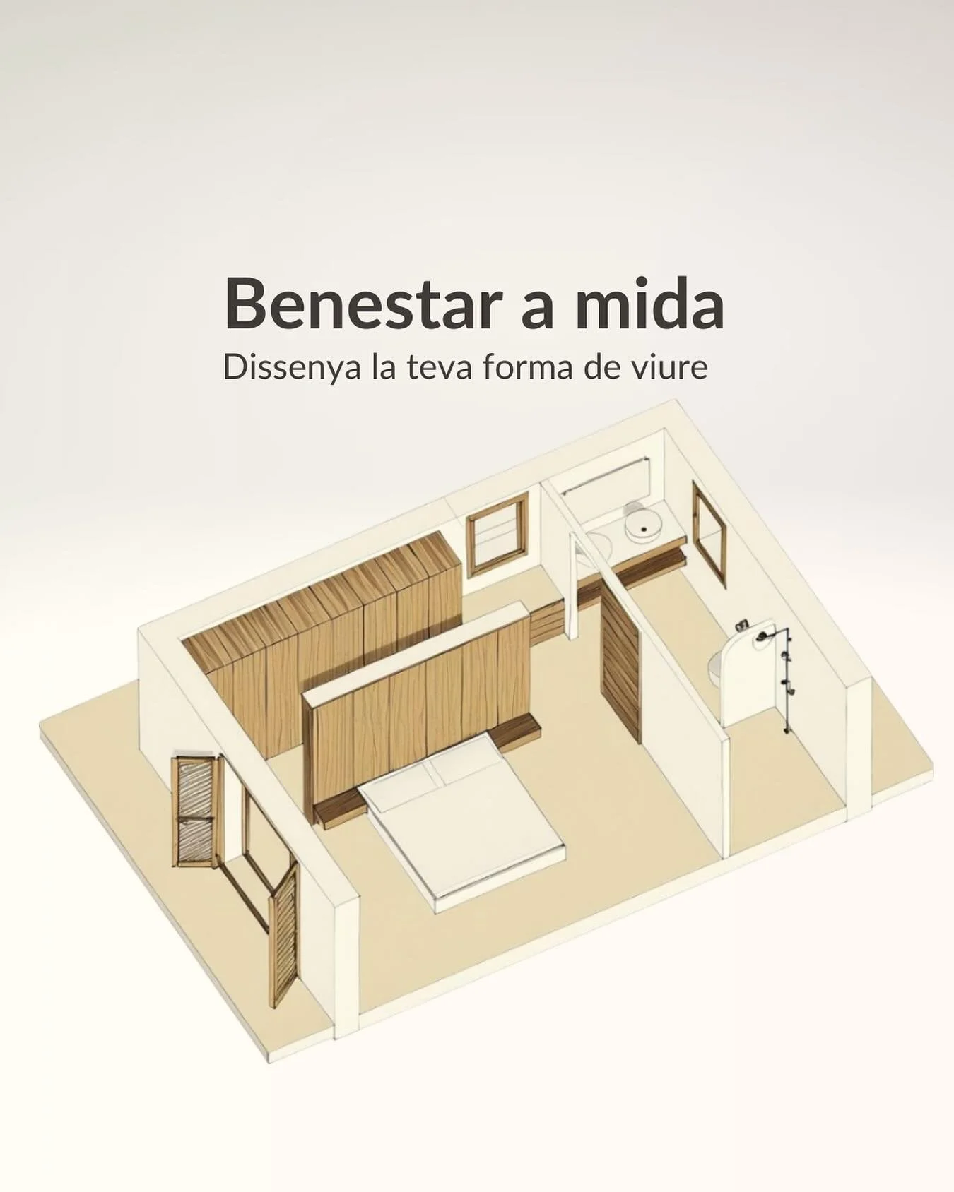 🌿 Quan dissenyes casa teva des de zero, cada espai respon a la teva manera de viure.
Una suite com aquesta no &eacute;s nom&eacute;s un dormitori: &eacute;s descans, ordre i intimitat en un sol lloc.
Viure en una casa feta a mida &eacute;s regalar-t