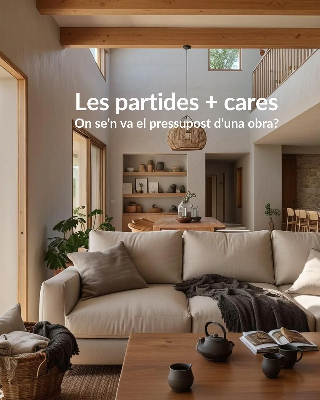 🏡 On se&rsquo;n va gran part del teu pressupost si construeixes des de zero?
1️⃣ Estructura i envolvent: murs, coberta, finestres i proteccions solars. La base del confort i l&rsquo;efici&egrave;ncia.
2️⃣ Instal&middot;lacions: electricitat, aigua, 