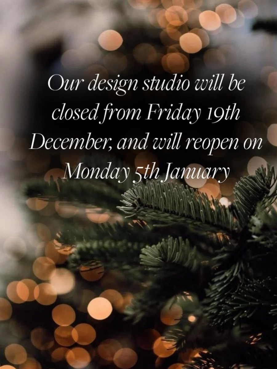 After a brilliant year of inspiring projects, our Design Studio will be taking a break from Friday 19th December and returning Monday 5th January.
Thank you to our wonderful Clients, Suppliers, Contractors and Team for your continued support! We can&