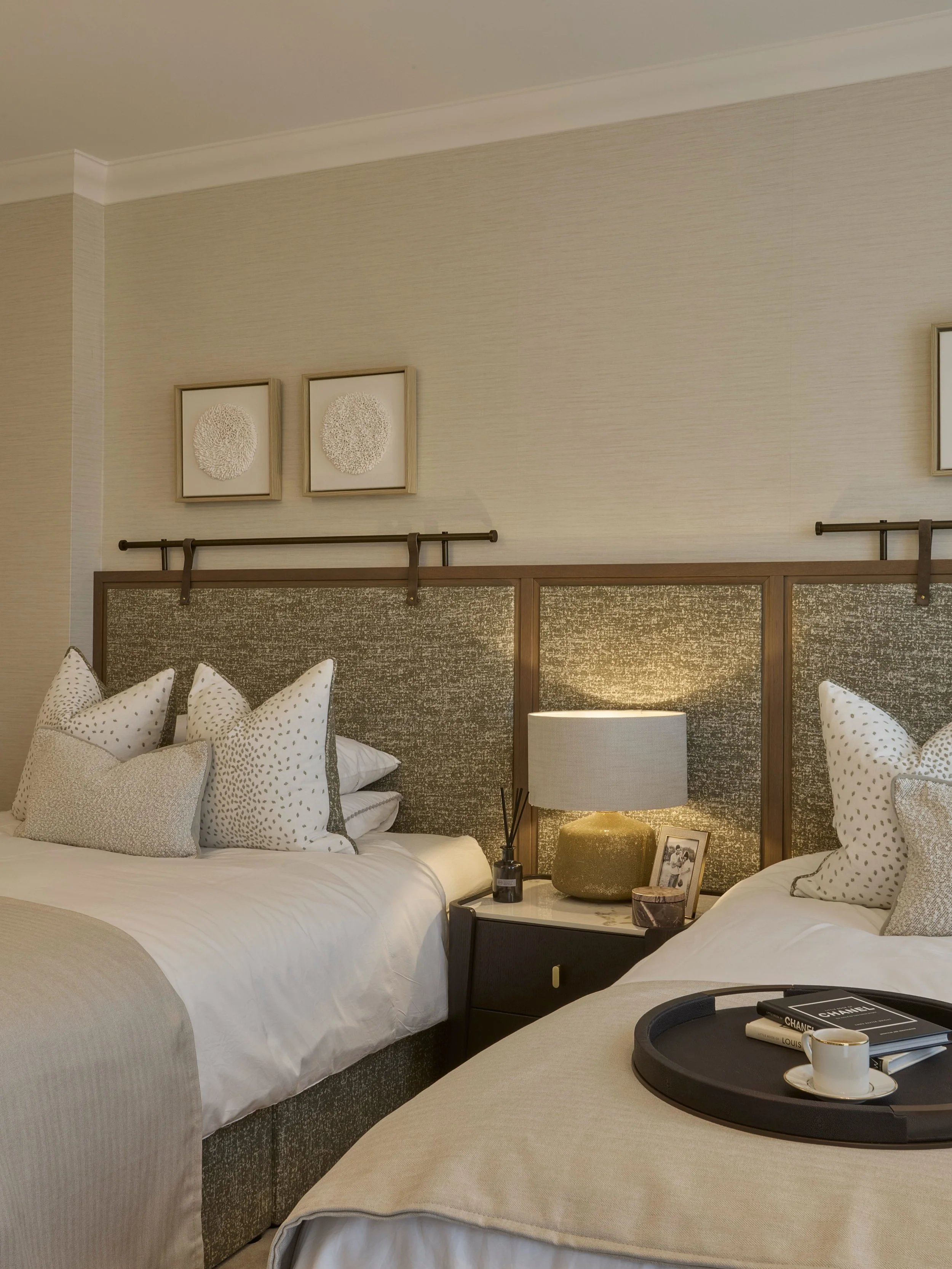 Thoughtfully layered with elegant details, one of the principal guest bedrooms at River Birch has been designed as the perfect retreat - warm, welcoming and effortlessly refined.

For all enquiries please contact us on +44(0)1565 746788 or info@panor