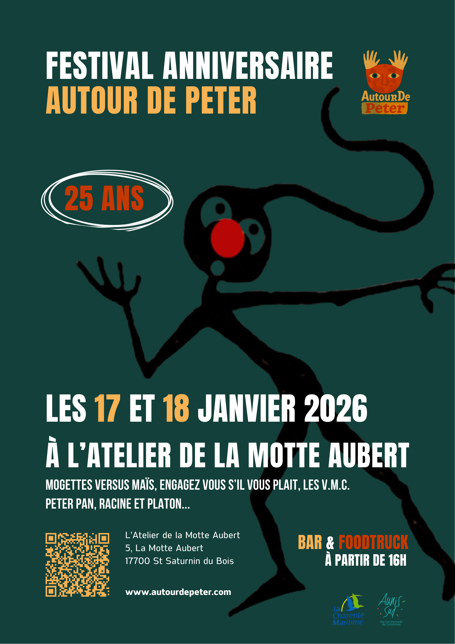 FESTIVAL ANNIVERSAIRE AUTOUR DE PETER       25 ANS