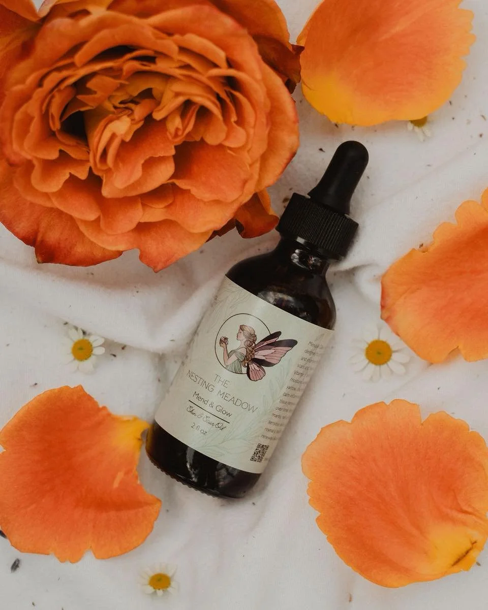 ✨ Featured new product: Mend &amp; Glow Skin &amp; Scar Oil ✨

Mend &amp; Glow is designed to support skin repair and improve the appearance of scars, stretch marks, and dry patches, while deeply moisturizing and softening the skin.

Herbal Benefits: