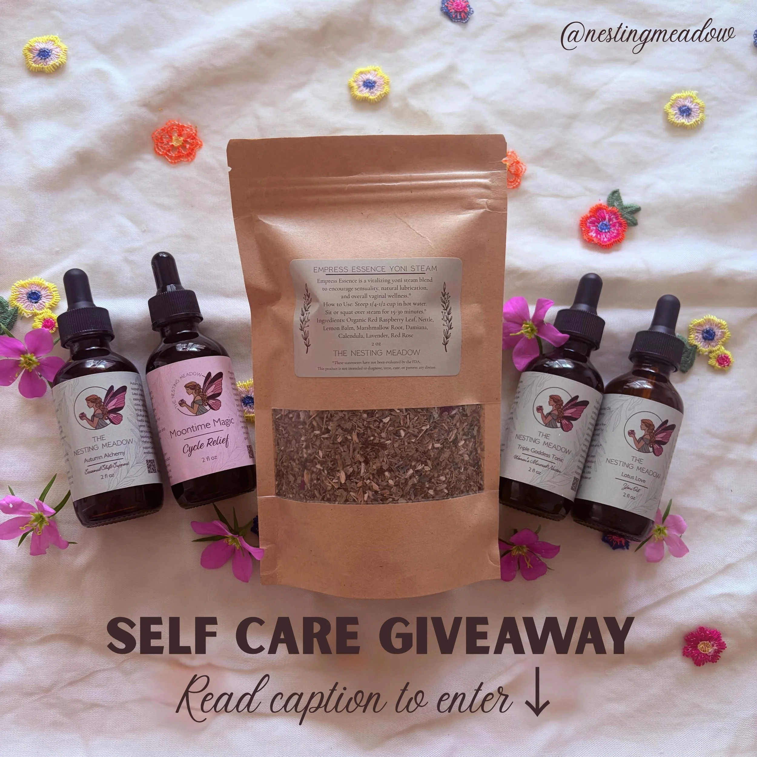 🌿 GIVEAWAY TIME! 🌿

To celebrate all the new faces here, I&rsquo;m giving away a handcrafted women&rsquo;s wellness bundle valued at $120! 💛

Here&rsquo;s what&rsquo;s inside:
🍁 Autumn Alchemy &ndash; PMS &amp; nervous system support tincture
🩸 