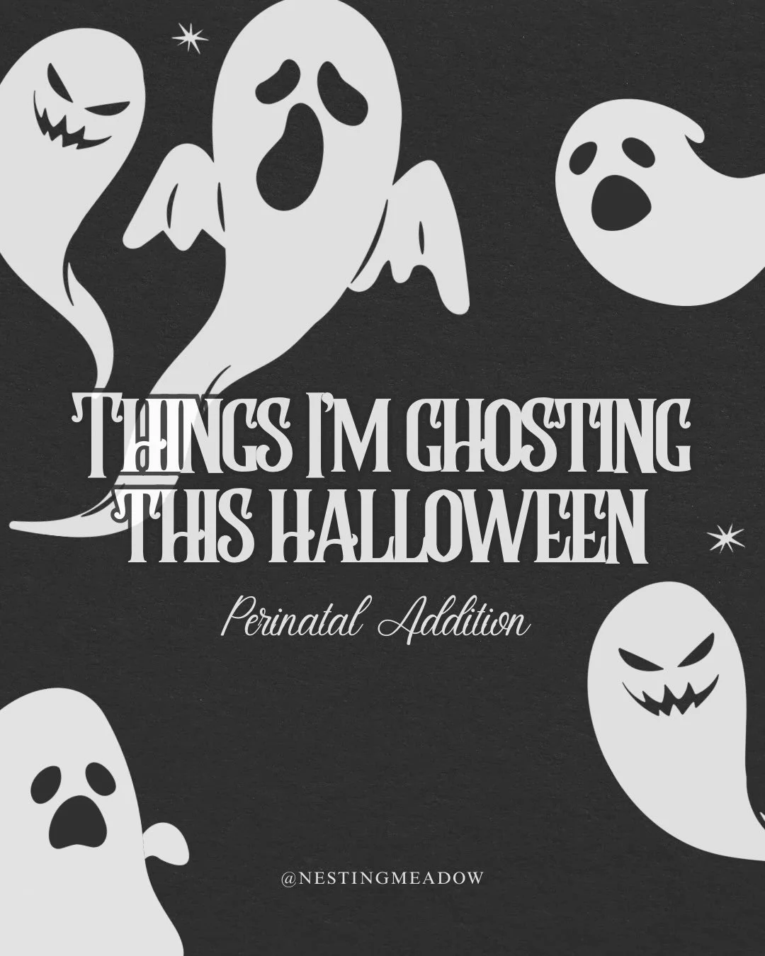 My current haunt list as a doula&hellip; 👻🌿

Happy Halloween, y&rsquo;all. 🕯️

#happyhalloween #thingsimghosting #doula #holistic #thenestingmeadow