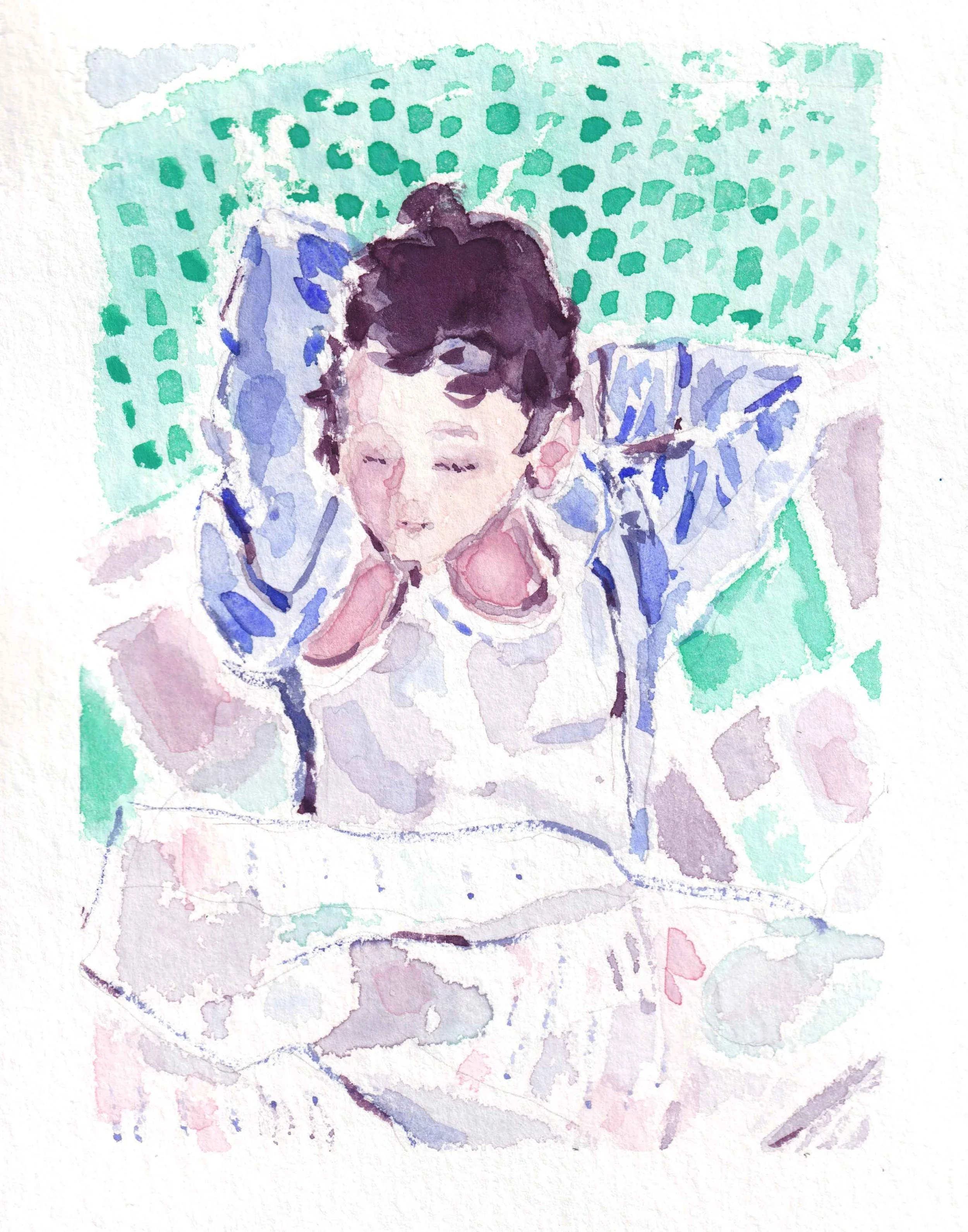 Gabriel sleeping