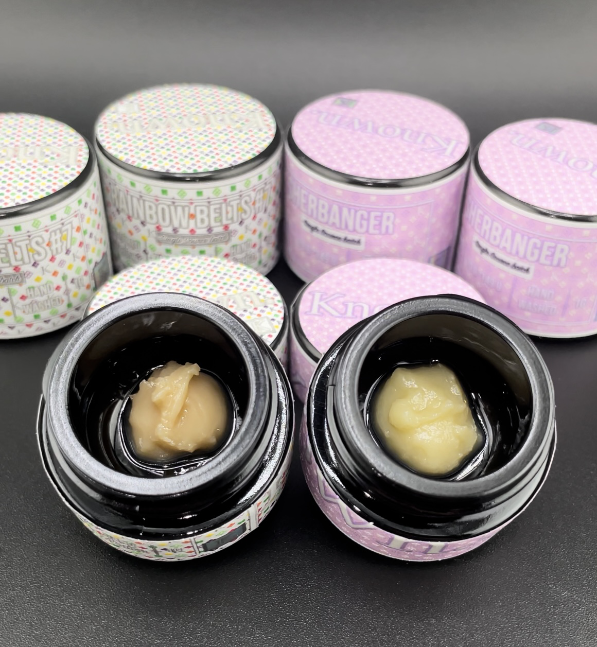 The best live rosin Michigan has to offer. Organically grown, hand watered, hand trimmed, small batch and rare genetics