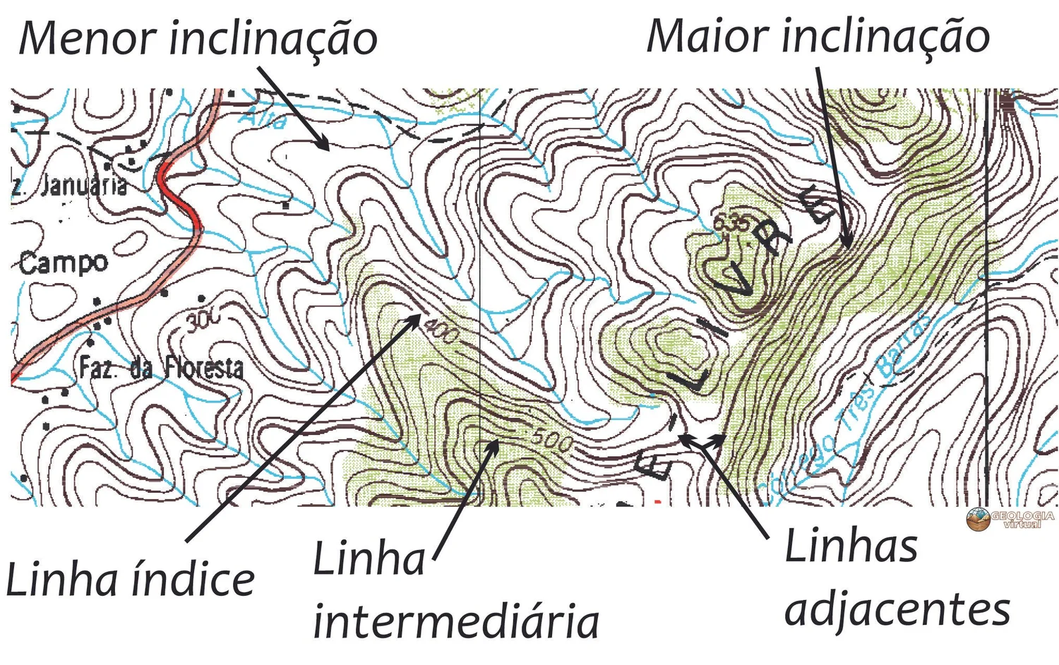 I. Mapas e feições Topográficos — Geologia Virtual
