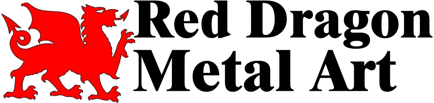 Red Dragon Metal Art