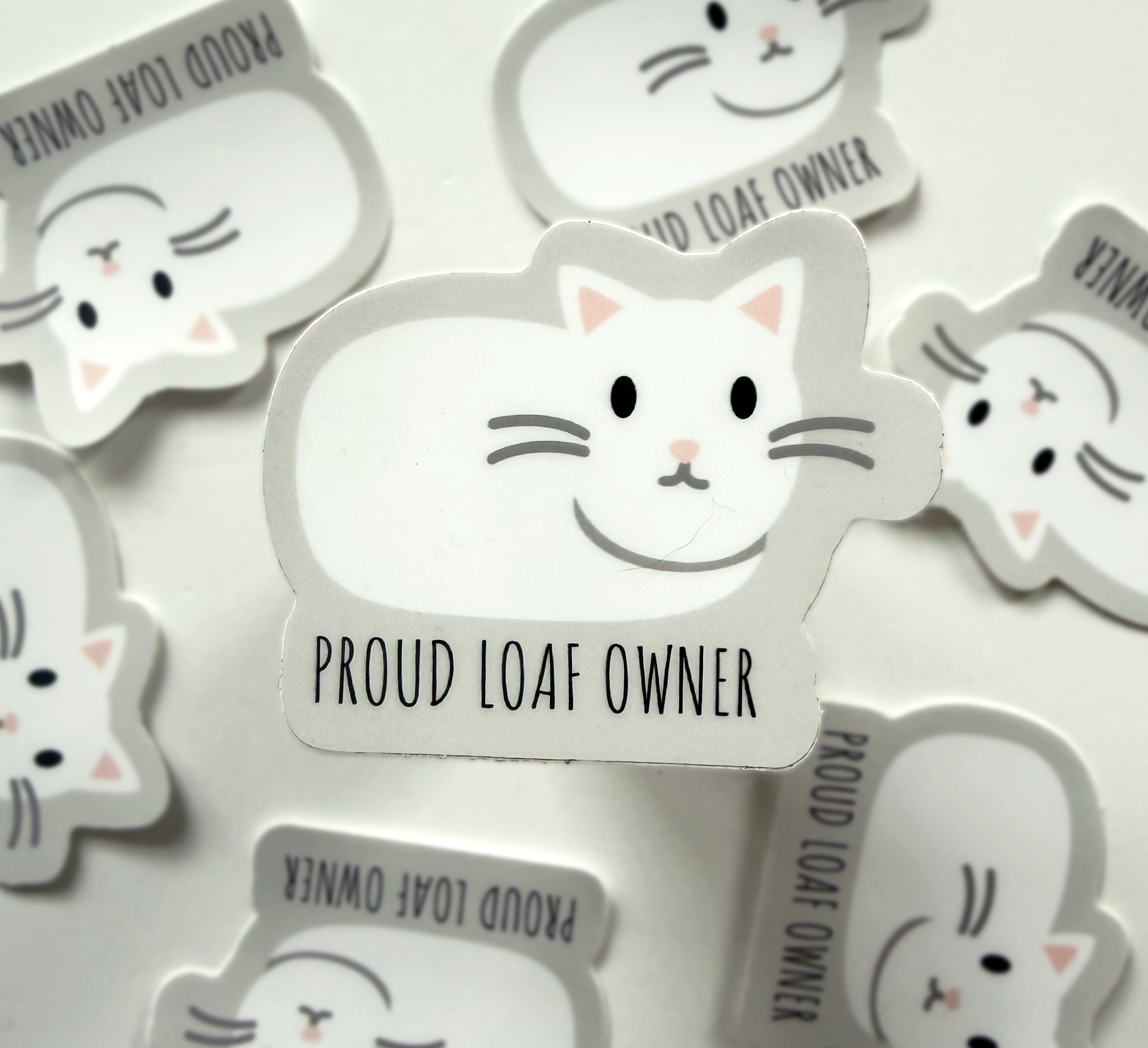 White Proud Loaf Owner Sticker