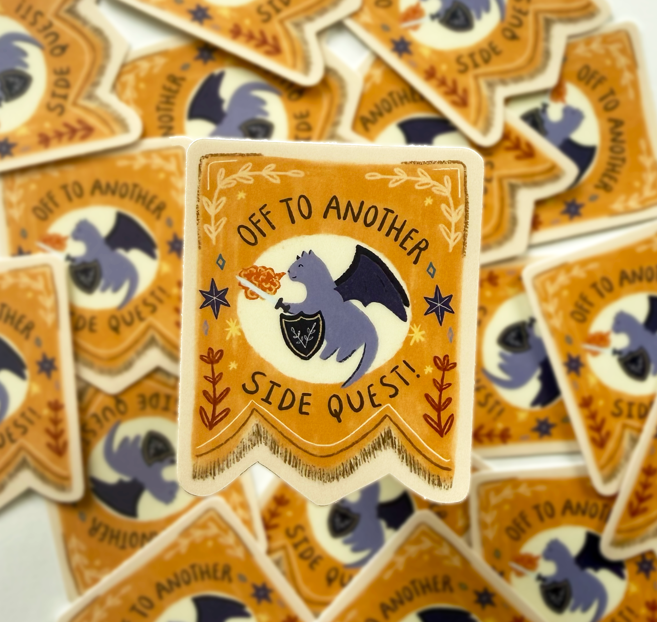 Off to Another Side Quest Sticker