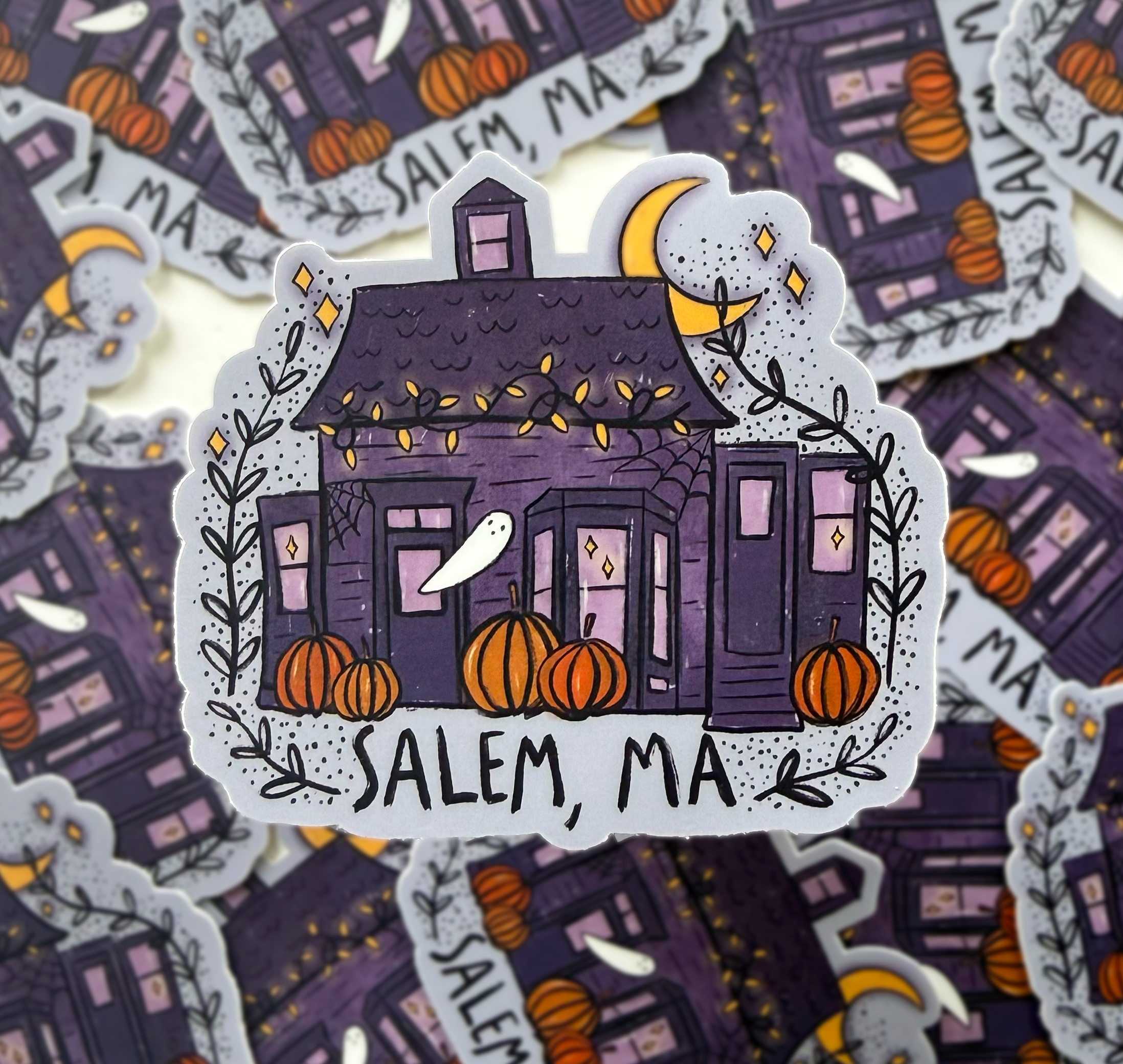 Ocean Ave in October Sticker