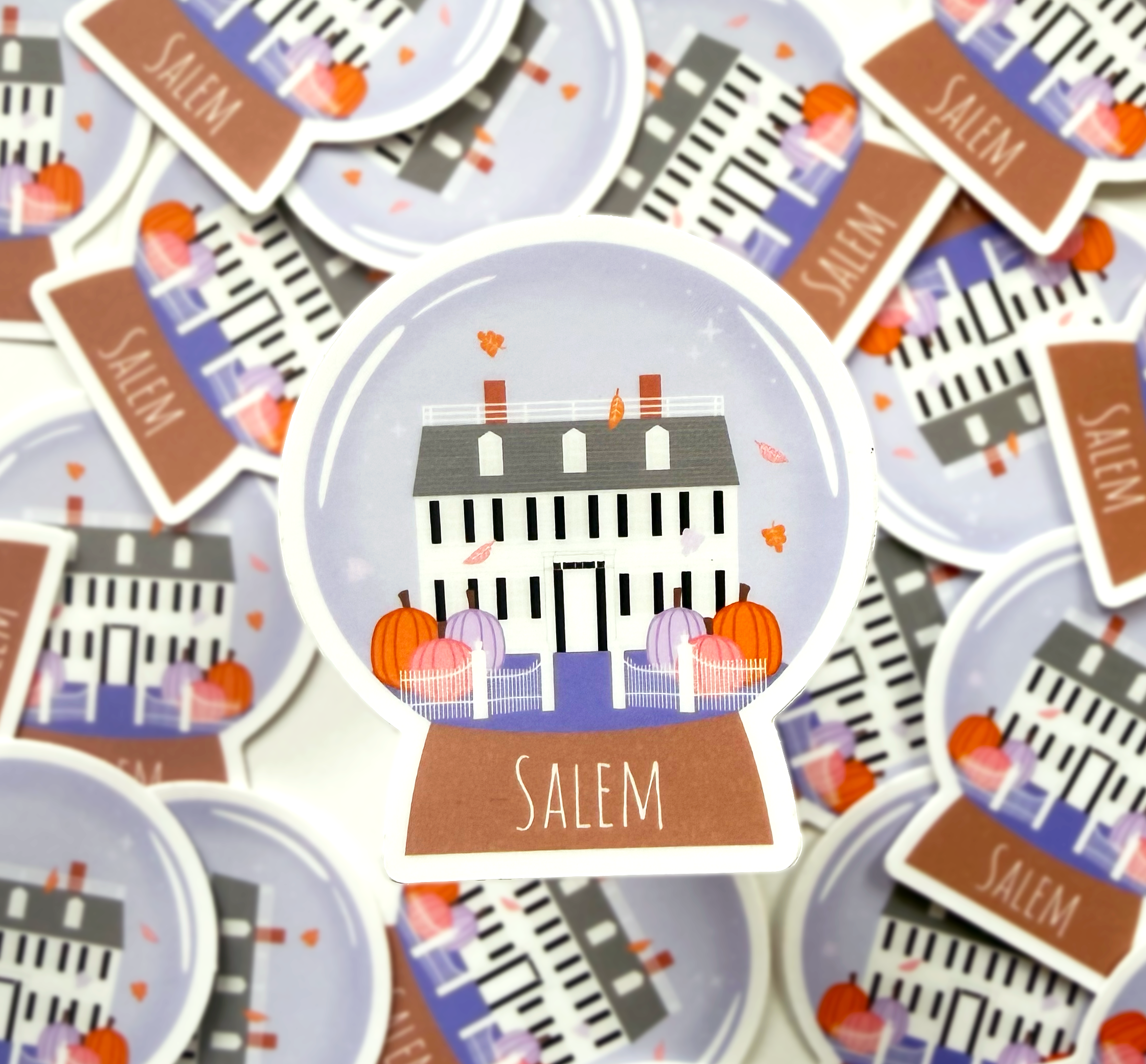 Ropes Mansion Globe Sticker