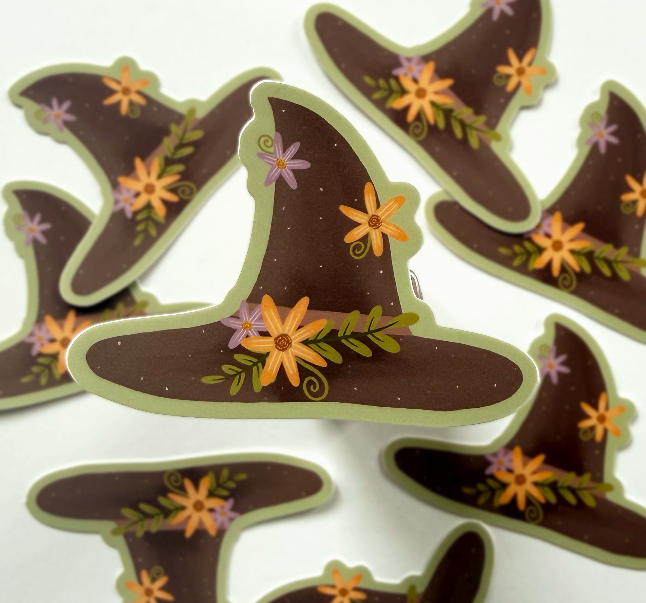 Forest Witch Hat Sticker