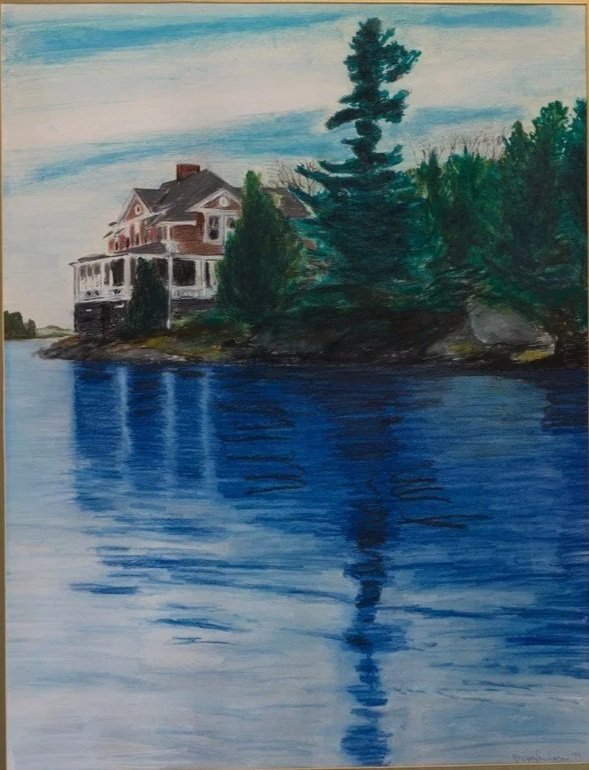'The Boateak''  ·Pastel on Paper  · 26.5 x 21"   1976.