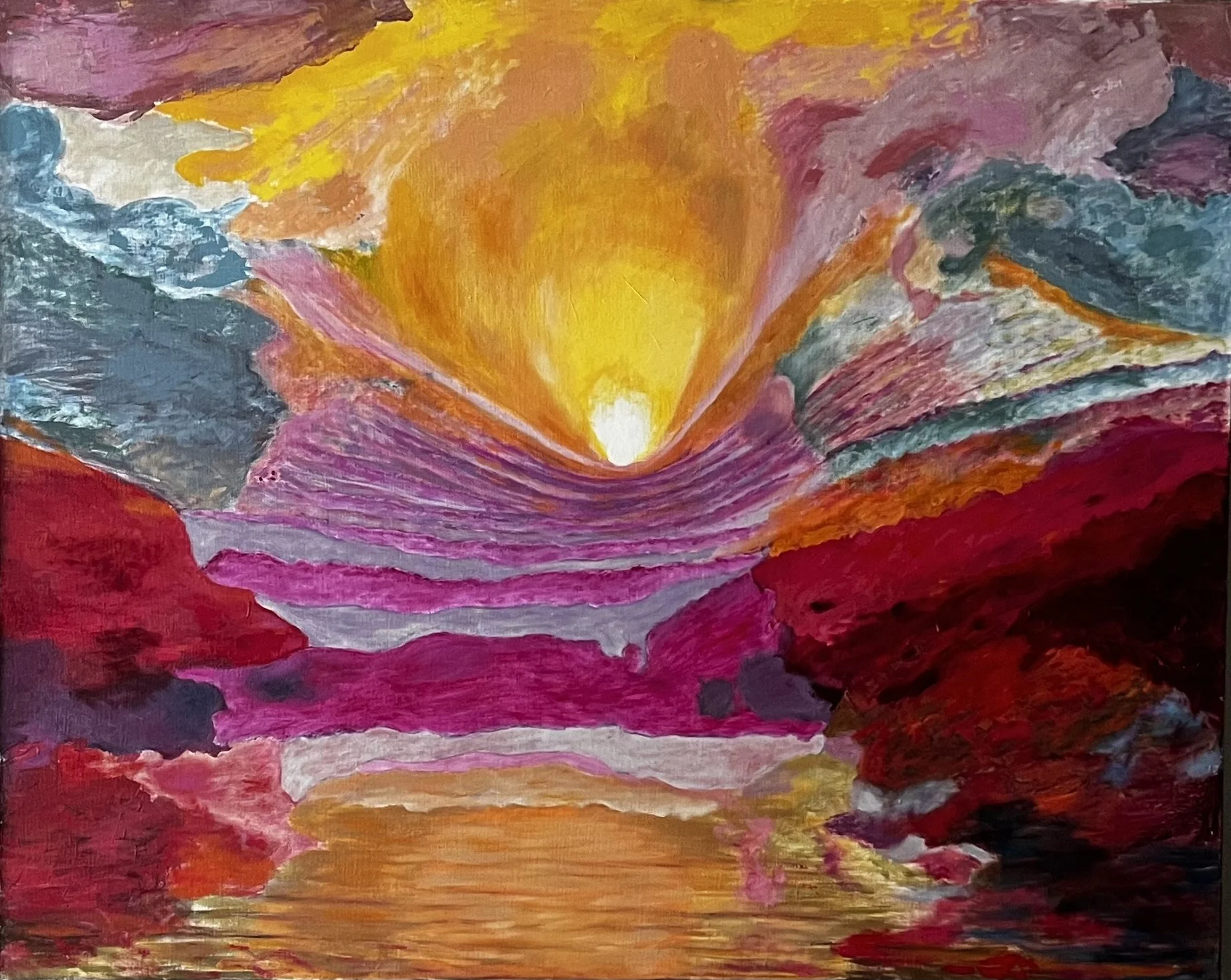 'Up and At'em'   Oil on Linen   42 x52"  2022.