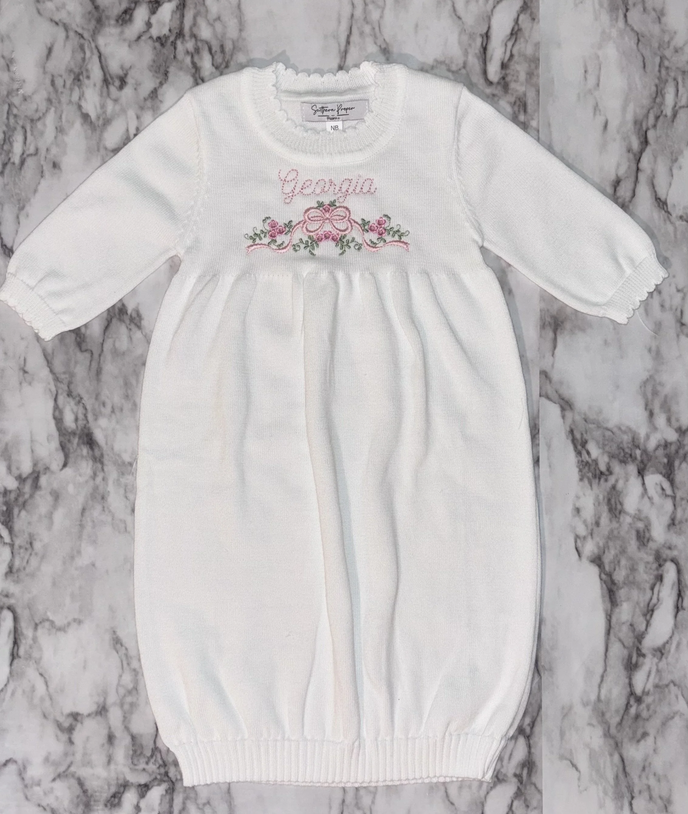 Knit Baby Gown