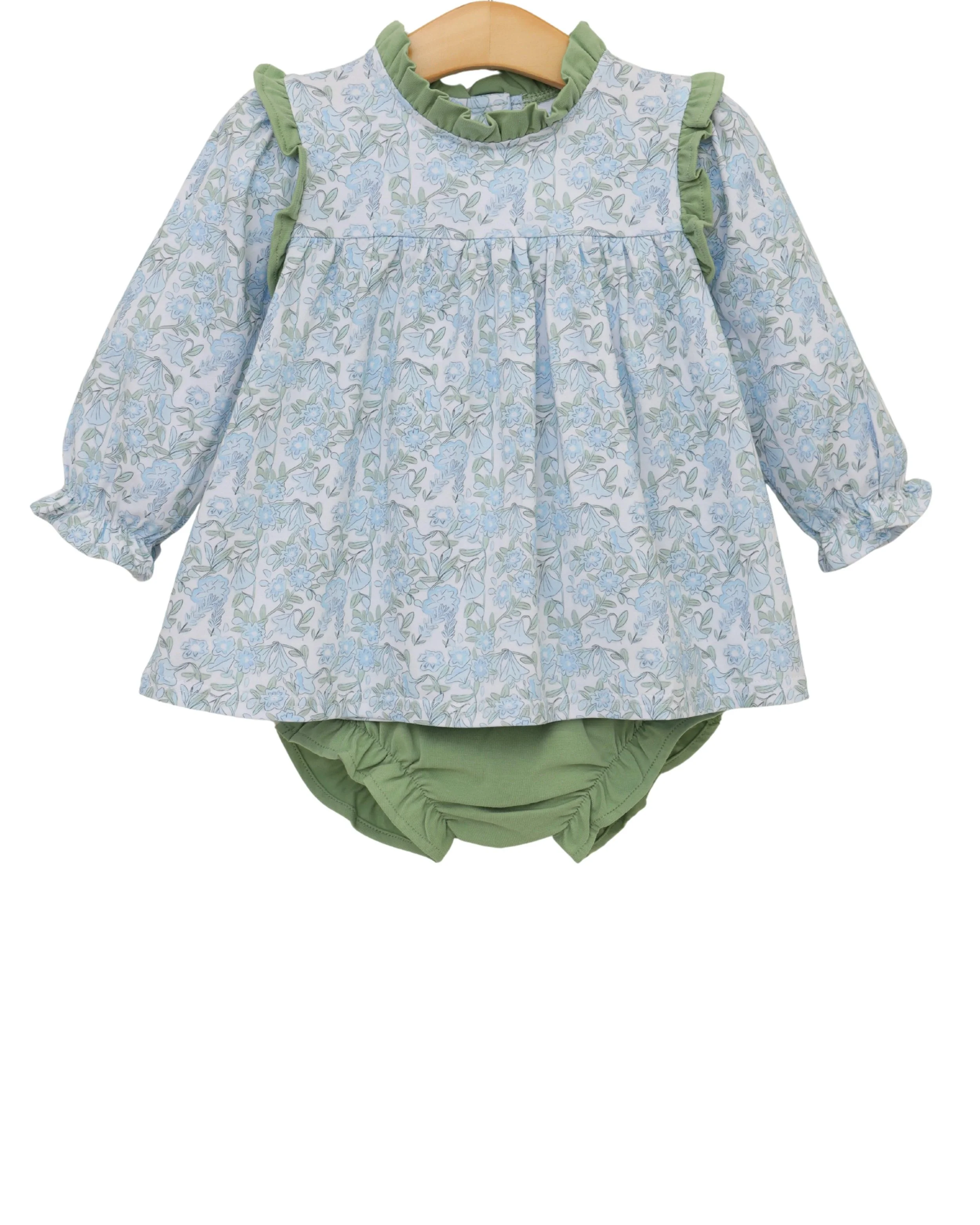Basin Floral Hallie Diaper Set