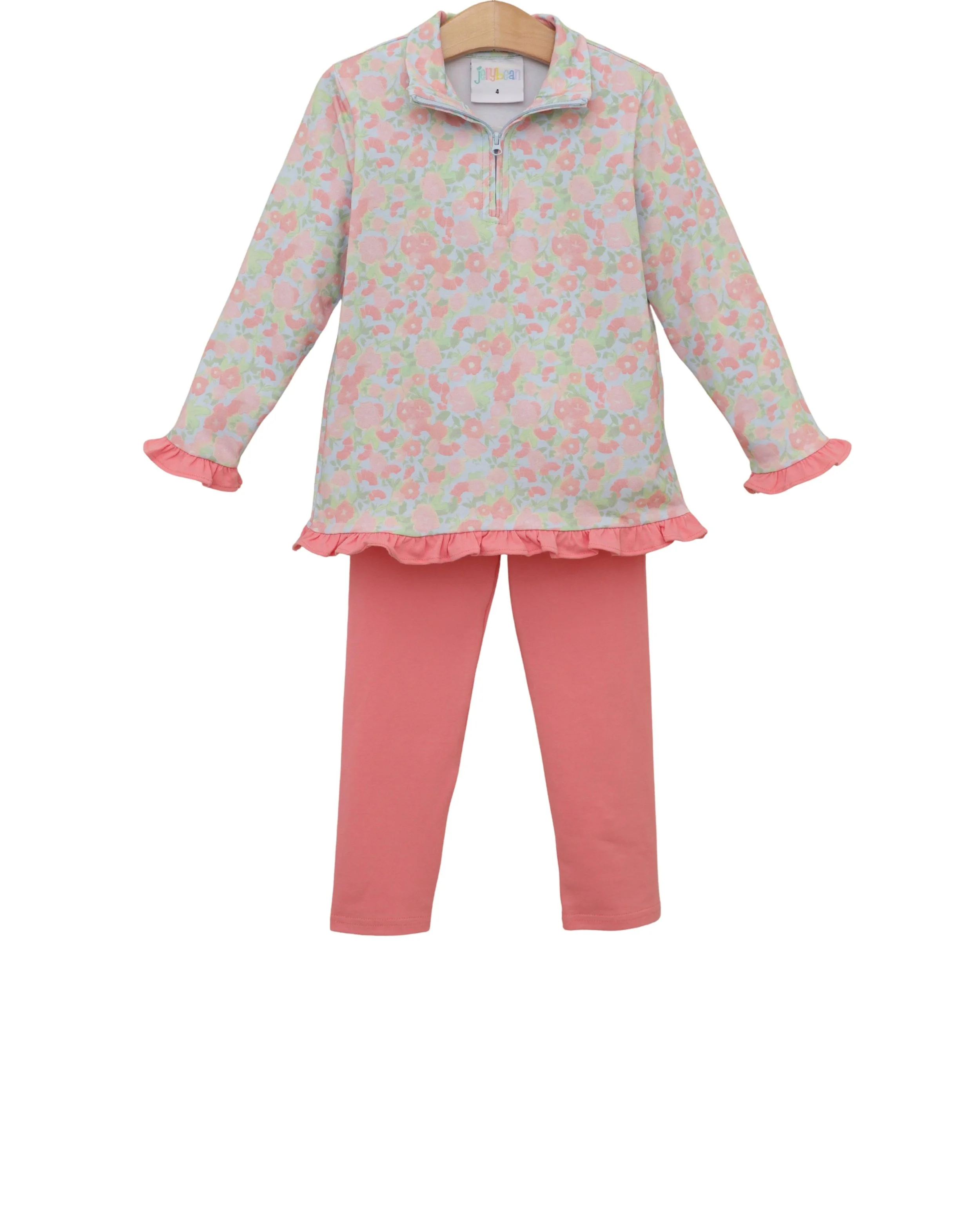 Cottage Blooms Ruffle Pullover Set